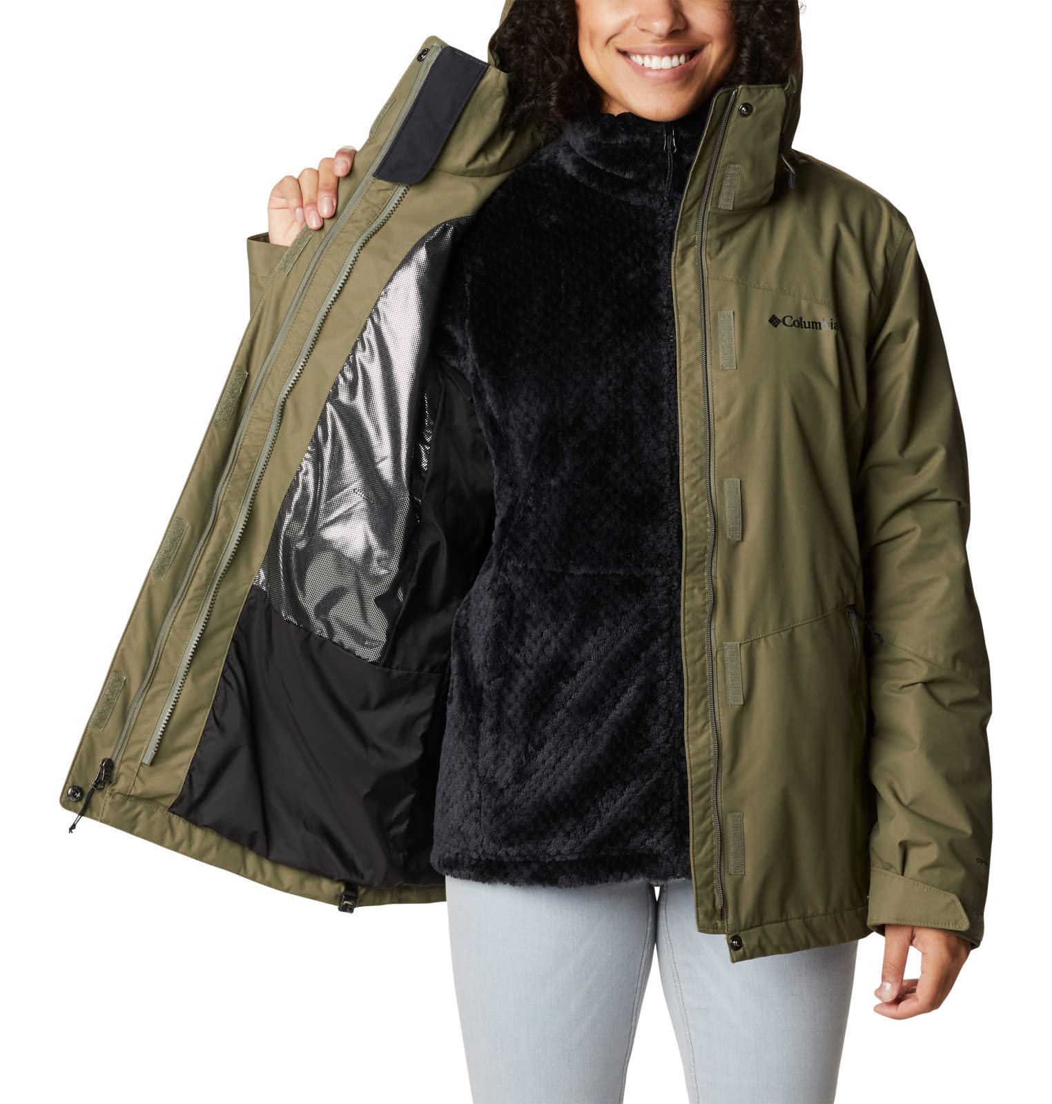 Columbia Women's Bugaboo II Fleece Interchange Jacket - Waterproof & Warm Winter Outerwear for Hiking, Skiing & Outdoor Adventures