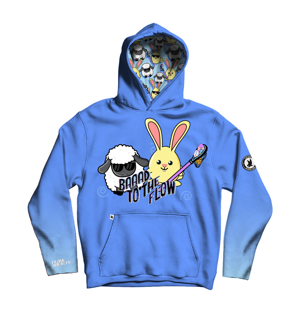Youth & Adult Baaad To The Flow Easter Hoodie - Trendy Unisex Pullover for Spring Celebrations & Casual Wear