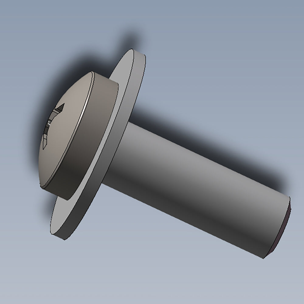 TDS 200C4HL 1 Philips Screw with Flat Washer Assembly - Perfect for Electronics, Appliances, and DIY Home Repair Projects