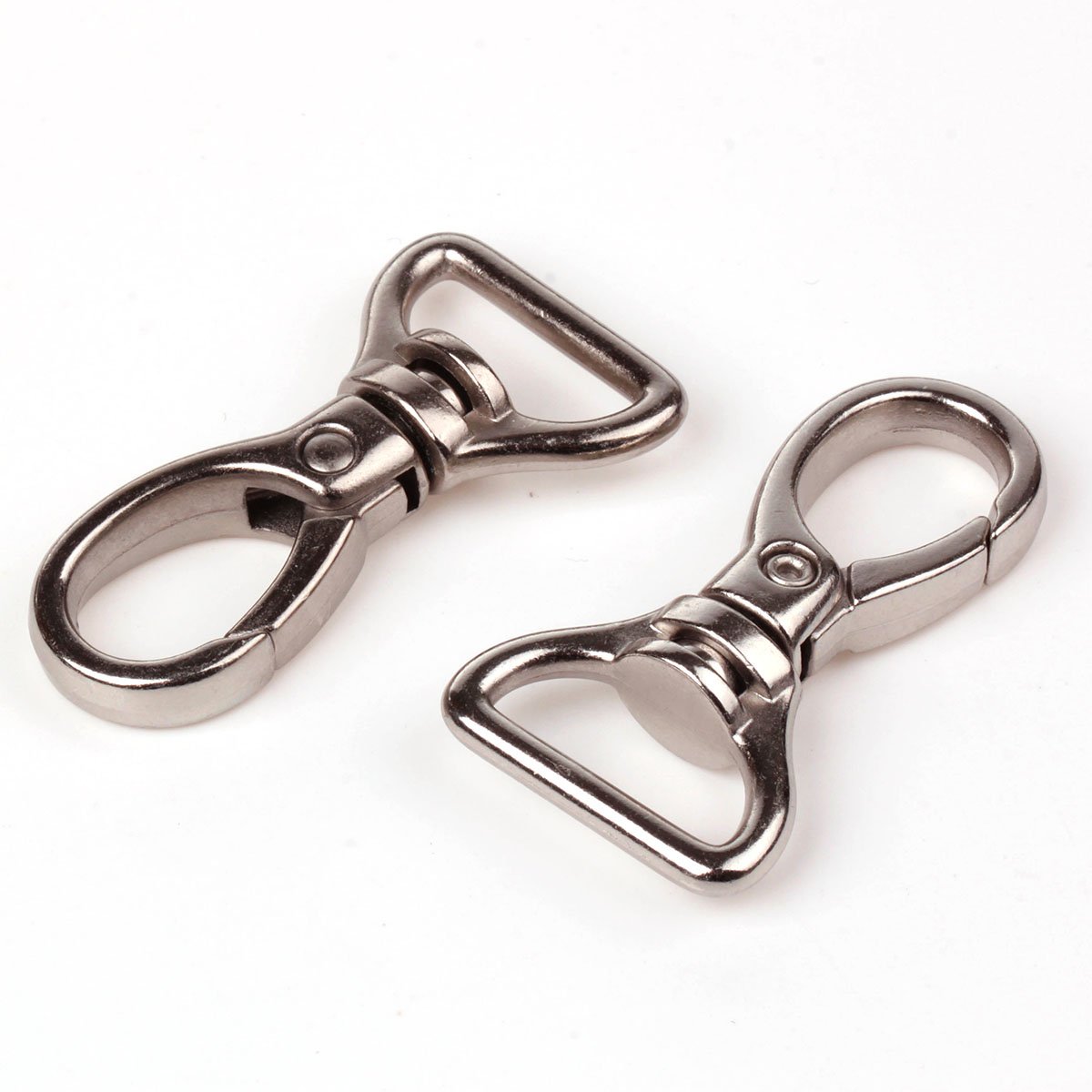 20 Pack Cotowin 3/4-inch Silver 360° Swivel Lobster Clasps - Heavy Duty Trigger Snap Hooks for Backpacks, Shoulder Bags & Luggage Replacement - Perfect for Travel, Hiking & Outdoor Gear Accessories