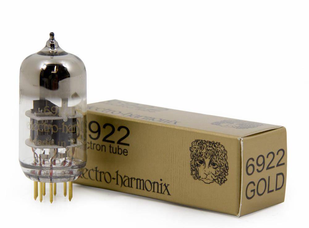 Electro Harmonix 6922 Gold Pin Vacuum Tube - Premium Audio Upgrade for Guitar Amps & Hi-Fi Systems - Perfect for Studio Recording & Live Performances