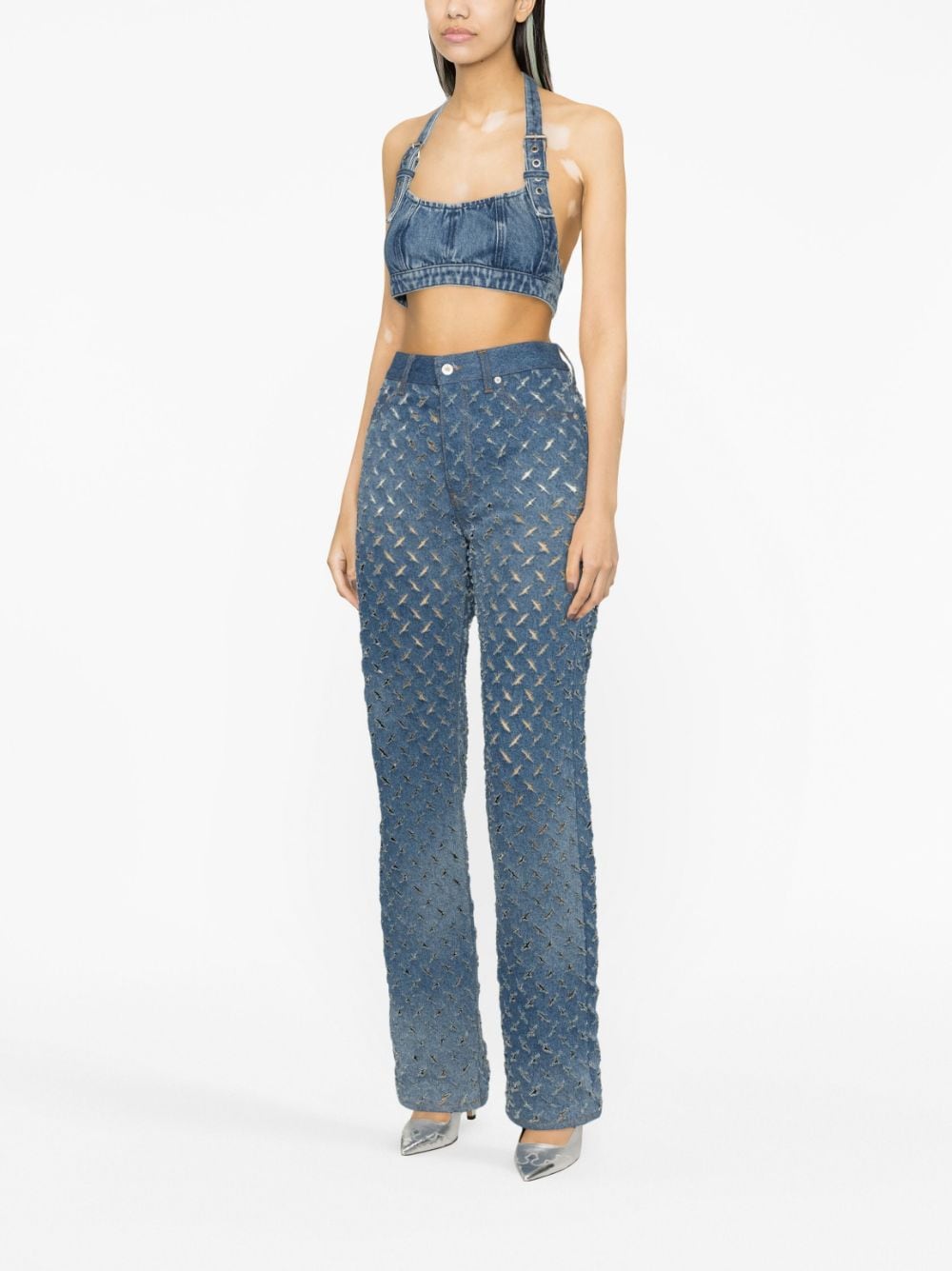 Stylish Ambush Blue Top for Women - Trendy Casual & Party Wear - Perfect for Outings, Dates & Nightlife
