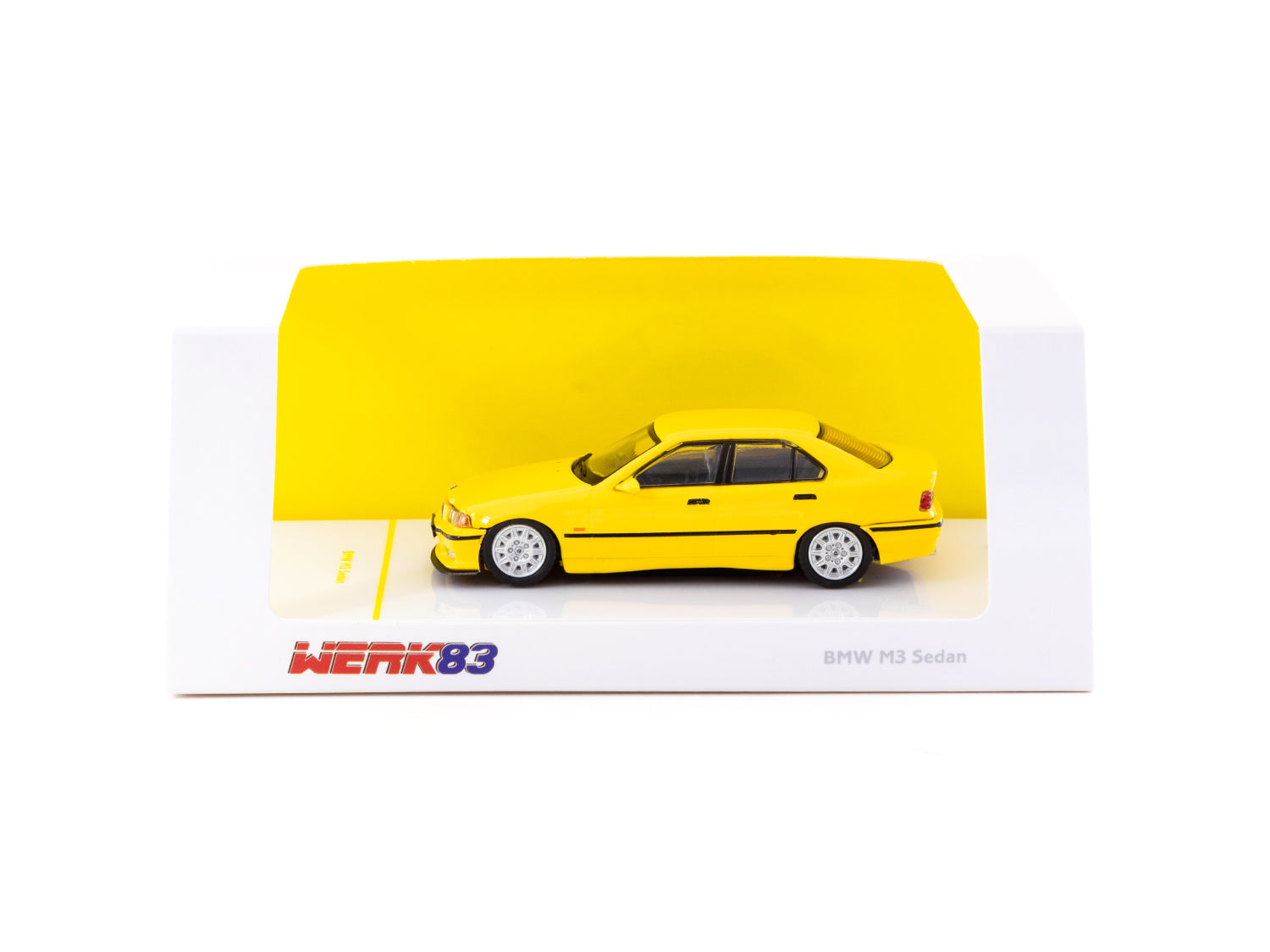 1/64 Scale BMW M3 Sedan Diecast Model Car - Yellow - Collectible Toy for Kids & Adults - Perfect for Display, Gifts & Racing Scenes