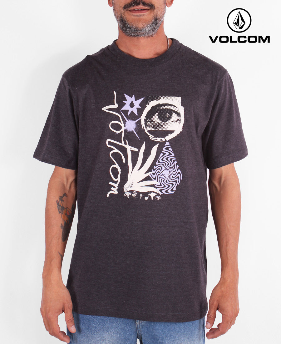 Volcom Heather Men's T-Shirt - Comfortable Cotton Short Sleeve Tee for Casual Wear, Gym & Outdoor Activities