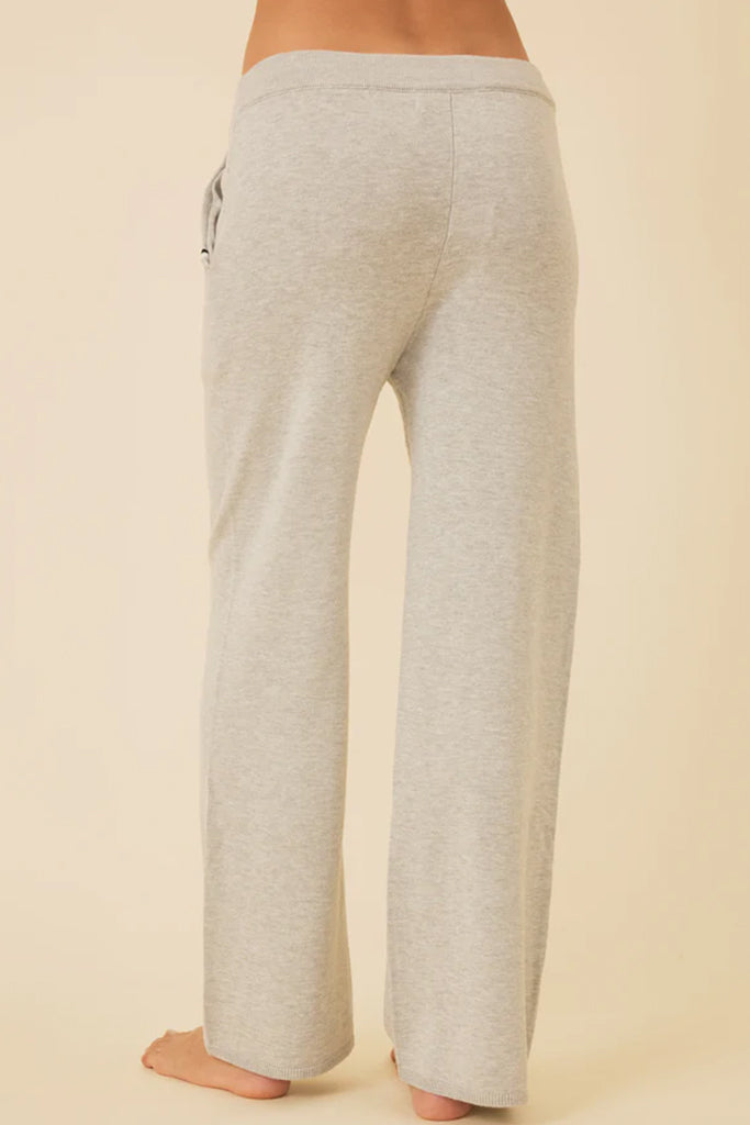 One Grey Day Bianca Cropped Pants - Heather Grey Women's High Waisted Casual Trousers for Work, Office & Everyday Wear