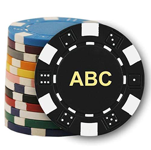 DA VINCI 500 Custom Monogrammed Poker Chips - 11.5 Gram Casino Chips Set for Poker Nights, Home Games & Casino-Themed Parties