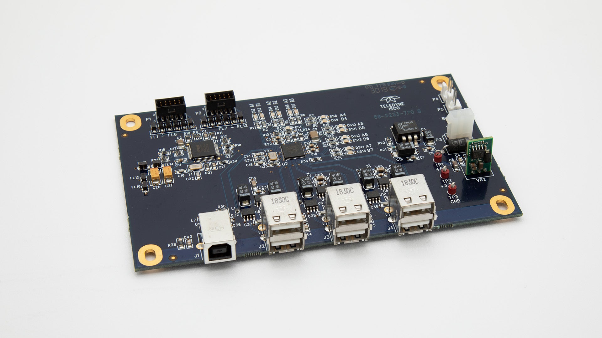 Autosampler USB Hub Circuit Board Assembly - High-Speed 4-Port USB Hub PCB for Lab Equipment & Industrial Automation | Perfect for Data Acquisition & Device Connectivity