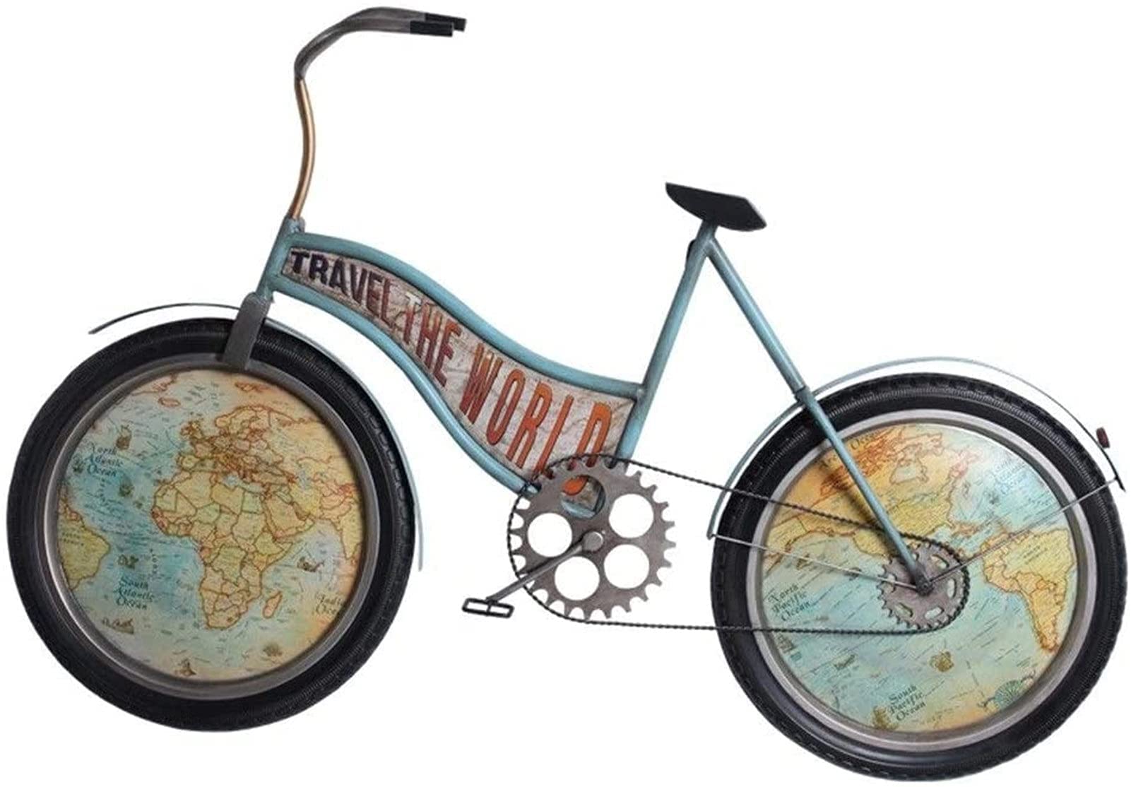 Vintage Iron Bicycle Wall Art - Large Metal Wall Decor for Home, Bar & Garden | Antique Style Bike Sculpture Hanging | 5 Unique Styles (Color E) | Perfect for Living Room, Bedroom & Outdoor Decor