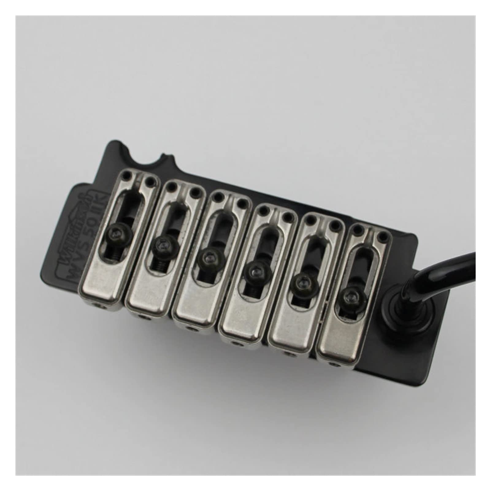 Black Tremolo Bridge with Stainless Steel Saddles & Arm for Electric Guitar - Perfect for Rock, Blues & Metal Performances