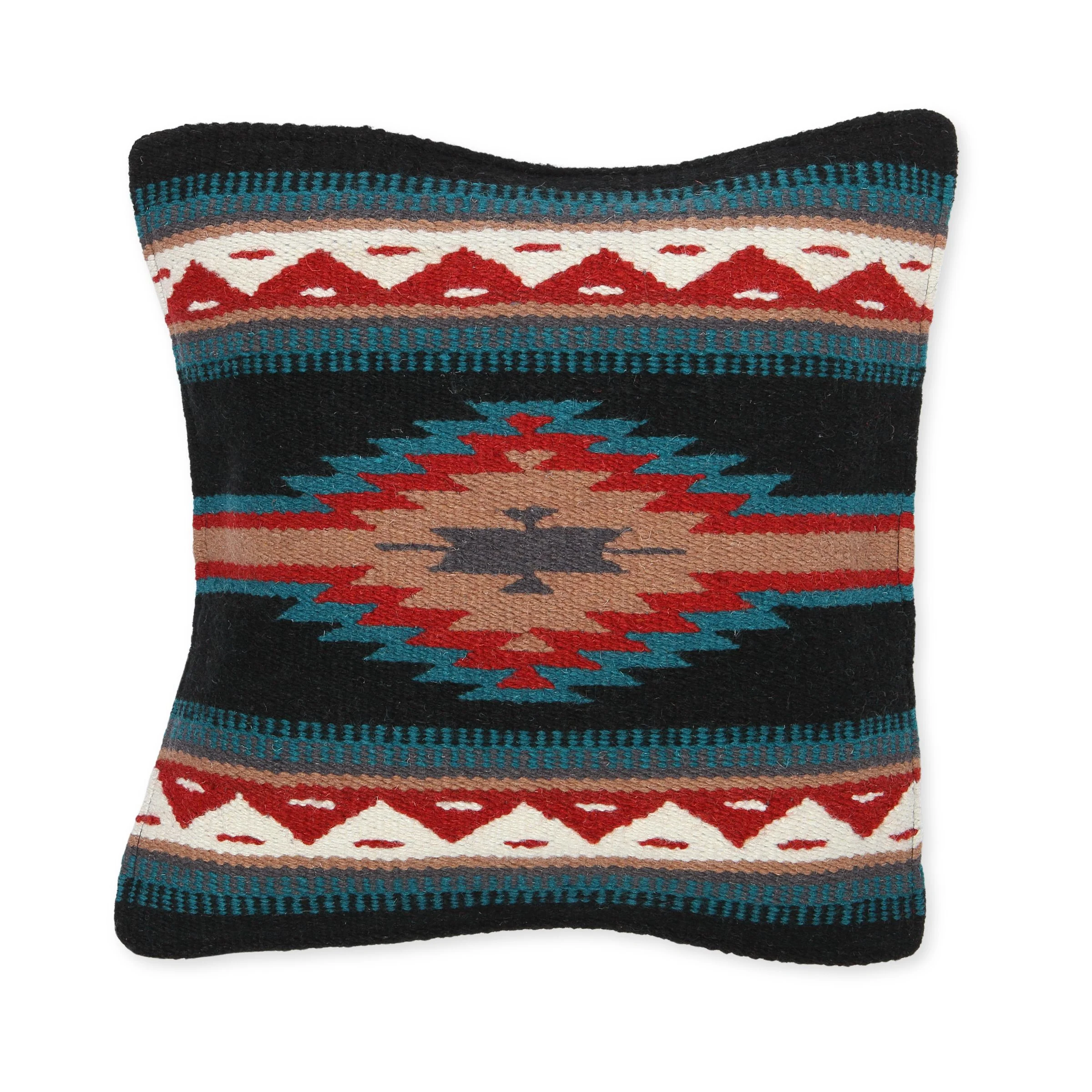 Premium Wool Maya Modern Pillow Cover Sham - Soft & Stylish Decorative Cushion Case for Living Room, Bedroom & Sofa - 18x18 Inches (Set of 2)