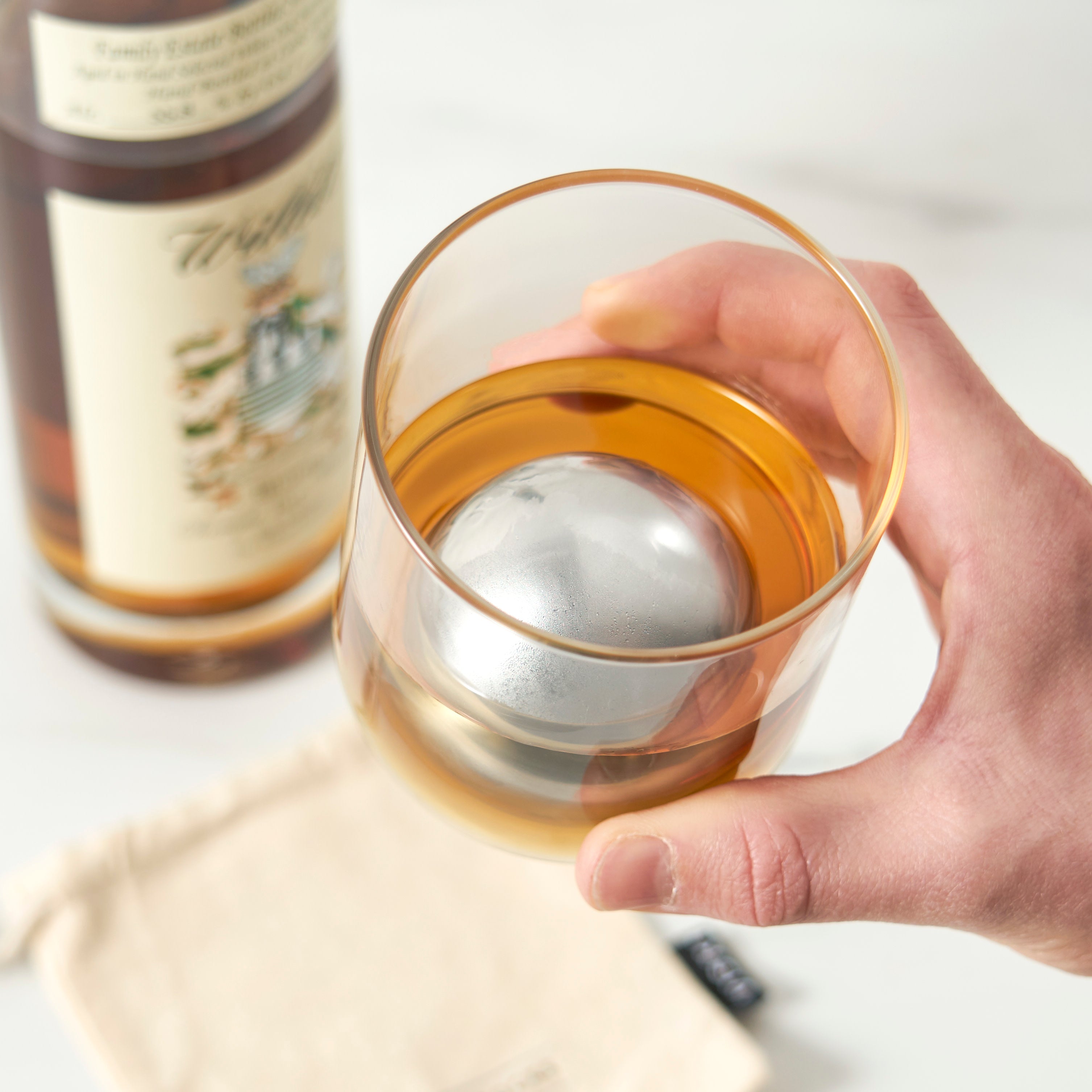Premium Stainless Steel Ice Rocks - Large Whiskey Stones for Chilling Scotch, Bourbon & Cocktails Without Dilution | Reusable Drink Coolers for Home Bar, Parties & Gifts