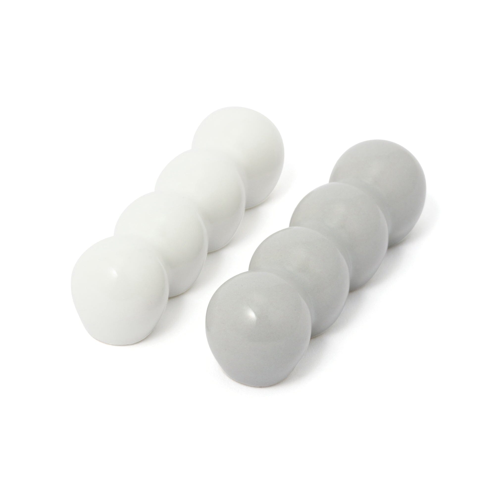 Pom Pom Chopstick Rests Set of 2 - White Ceramic Sushi Chopstick Holders for Japanese & Asian Dining, Perfect for Sushi Nights and Home Decor