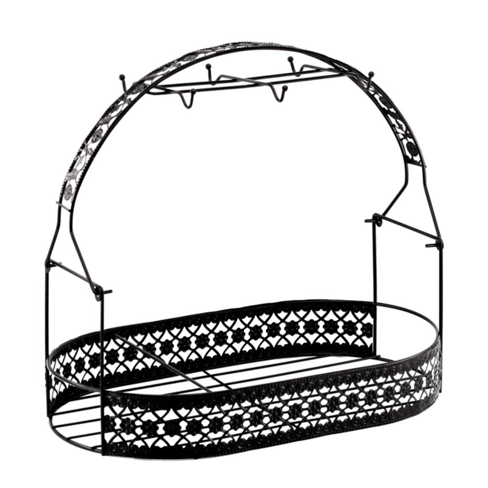 Operitacx Storage Basket & Cup Organizer - 3-Tier Cup Shelf & Rack for Kitchen, Bathroom, Office Organization - Perfect for Mugs, Spices, Beauty Products & More