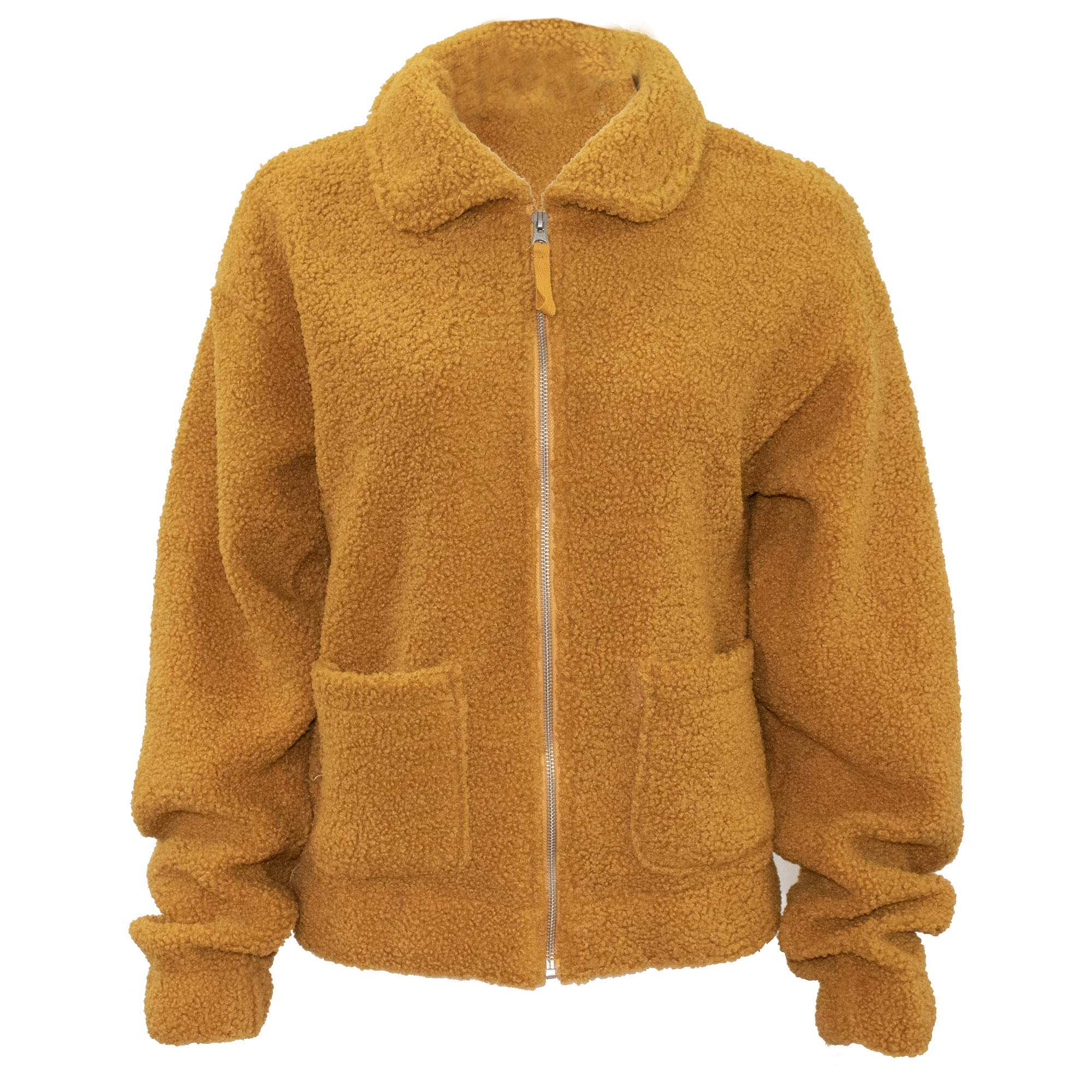 Islanders Women's Sherpa Full Zip Fleece Jacket - Soft & Warm Winter Outerwear for Hiking, Camping & Casual Wear