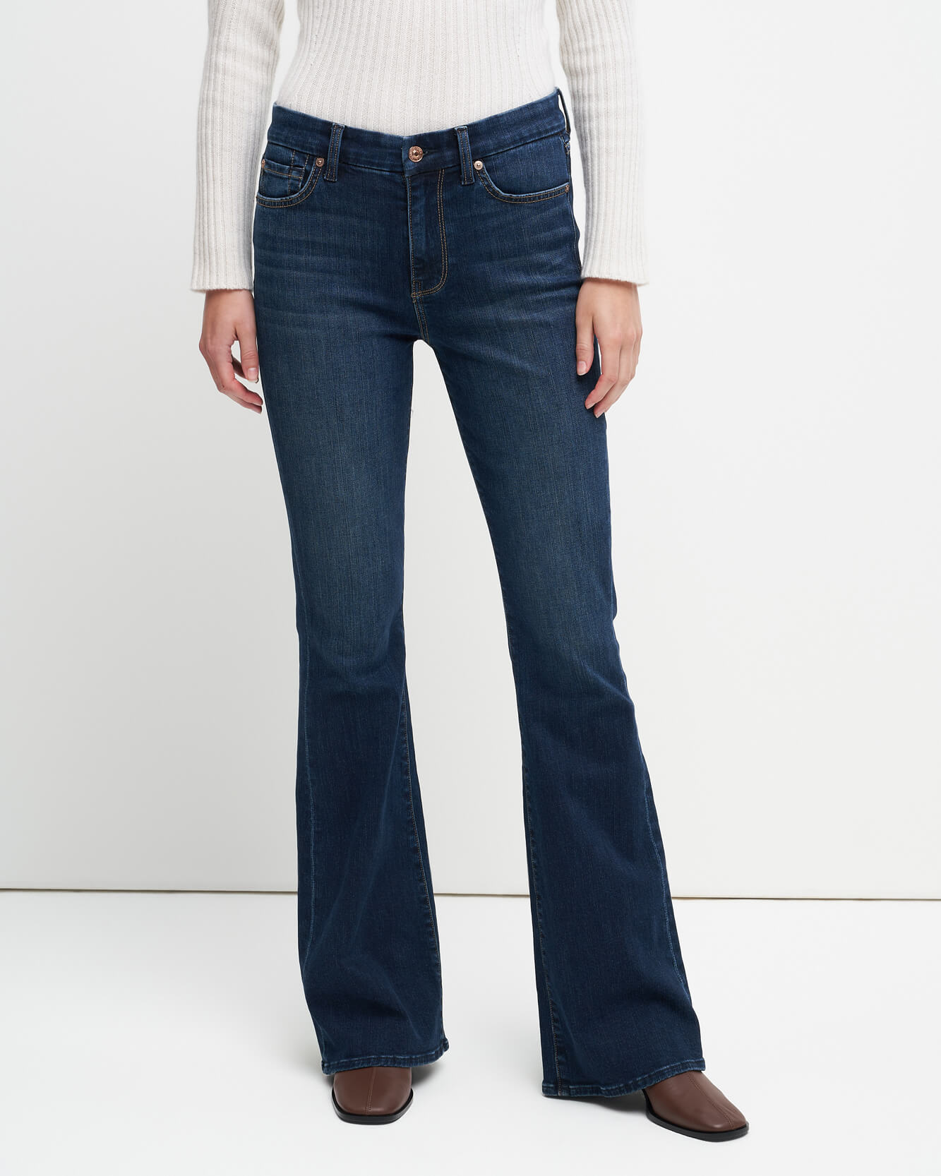 7 For All Mankind Women's High Waist Ali B(Air) Stretch Skinny Jeans - Comfortable Slim Fit Denim Pants for Casual Wear & Night Out