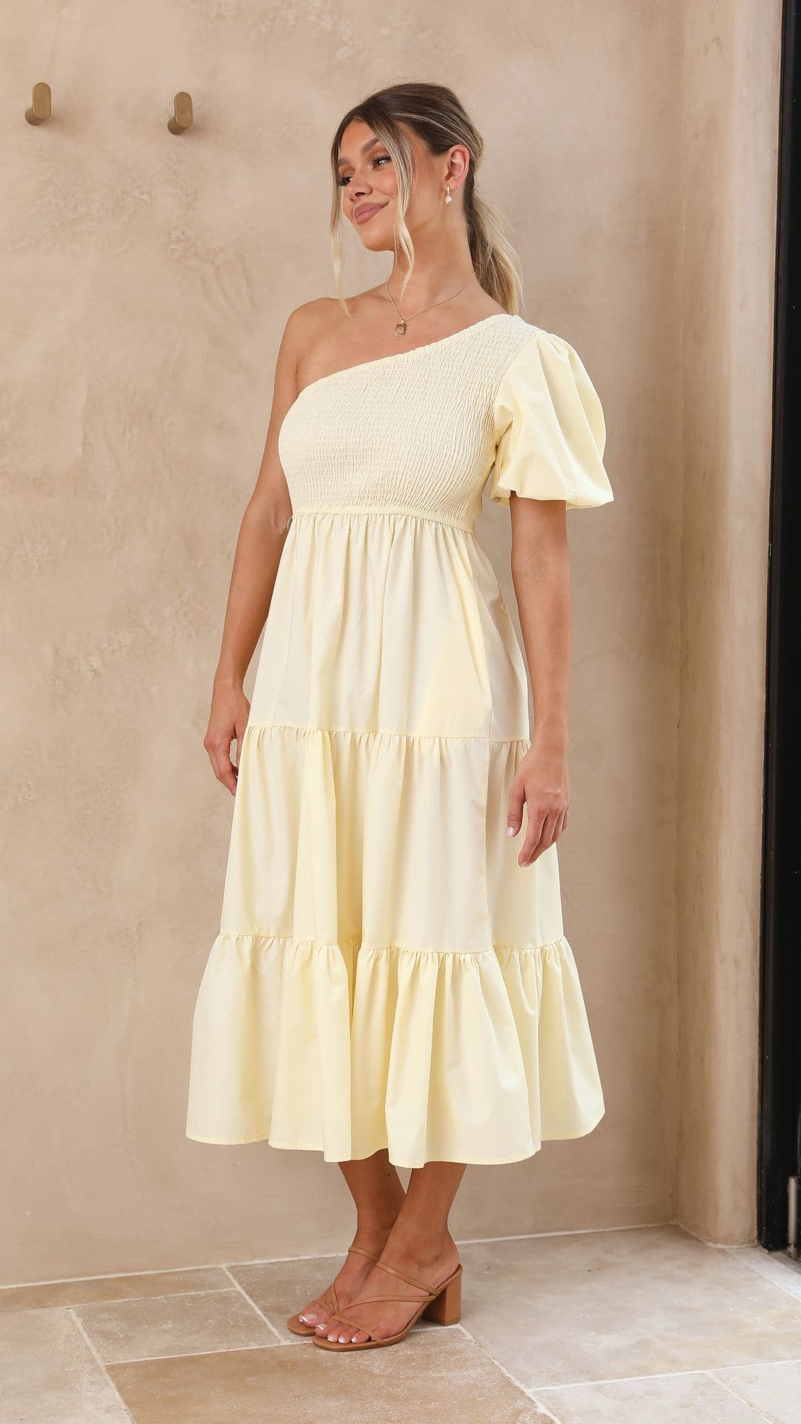 Frankie Maxi Dress for Women - Flowy Long Summer Dress in Yellow | Perfect for Beach, Vacation & Casual Outings