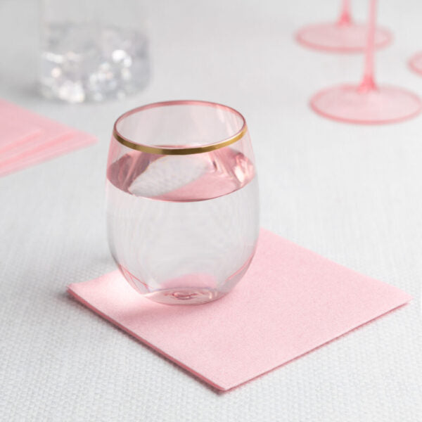 Premium Disposable Paper Napkins - 20 Pack, Soft Pink, Eco-Friendly & Absorbent - Perfect for Parties, Picnics, and Everyday Dining