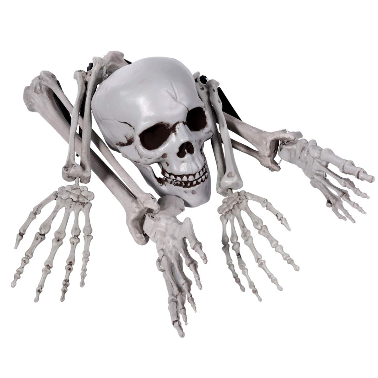 HEALLILY Set of 5 Realistic Halloween Skeleton Decorations - Full Body Graveyard Props for Spooky Yard, Haunted House & Bar Party Decor