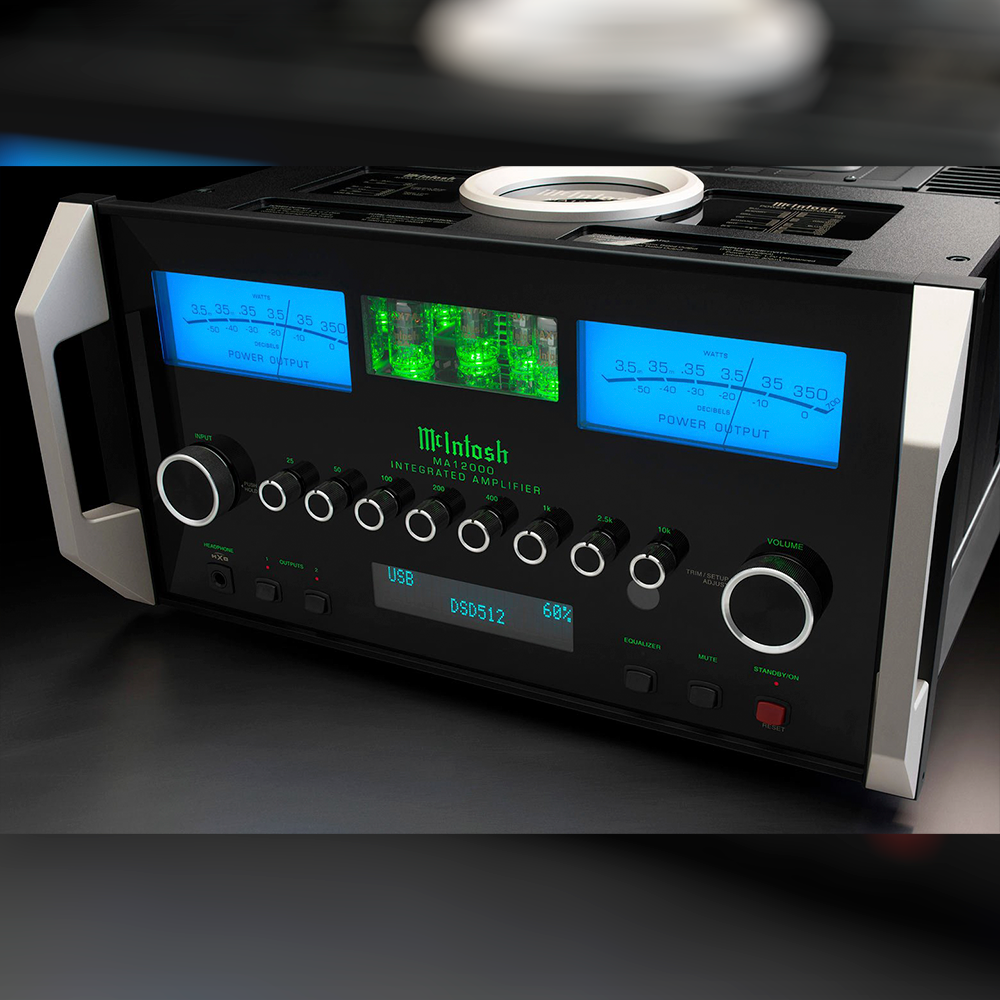 McIntosh MA12000 Hybrid Integrated Amplifier - High-End Audio System for Home Theater & Stereo Setup | Premium Sound Quality for Music & Movie Lovers