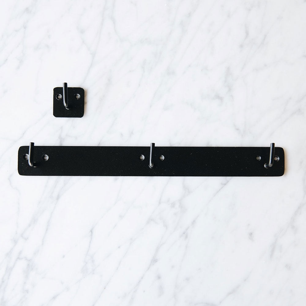 Heavy Duty Iron Plate Hooks - Wall Mounted Hooks for Hanging Coats, Hats, Bags & Decor - Perfect for Home, Garage & Office Organization