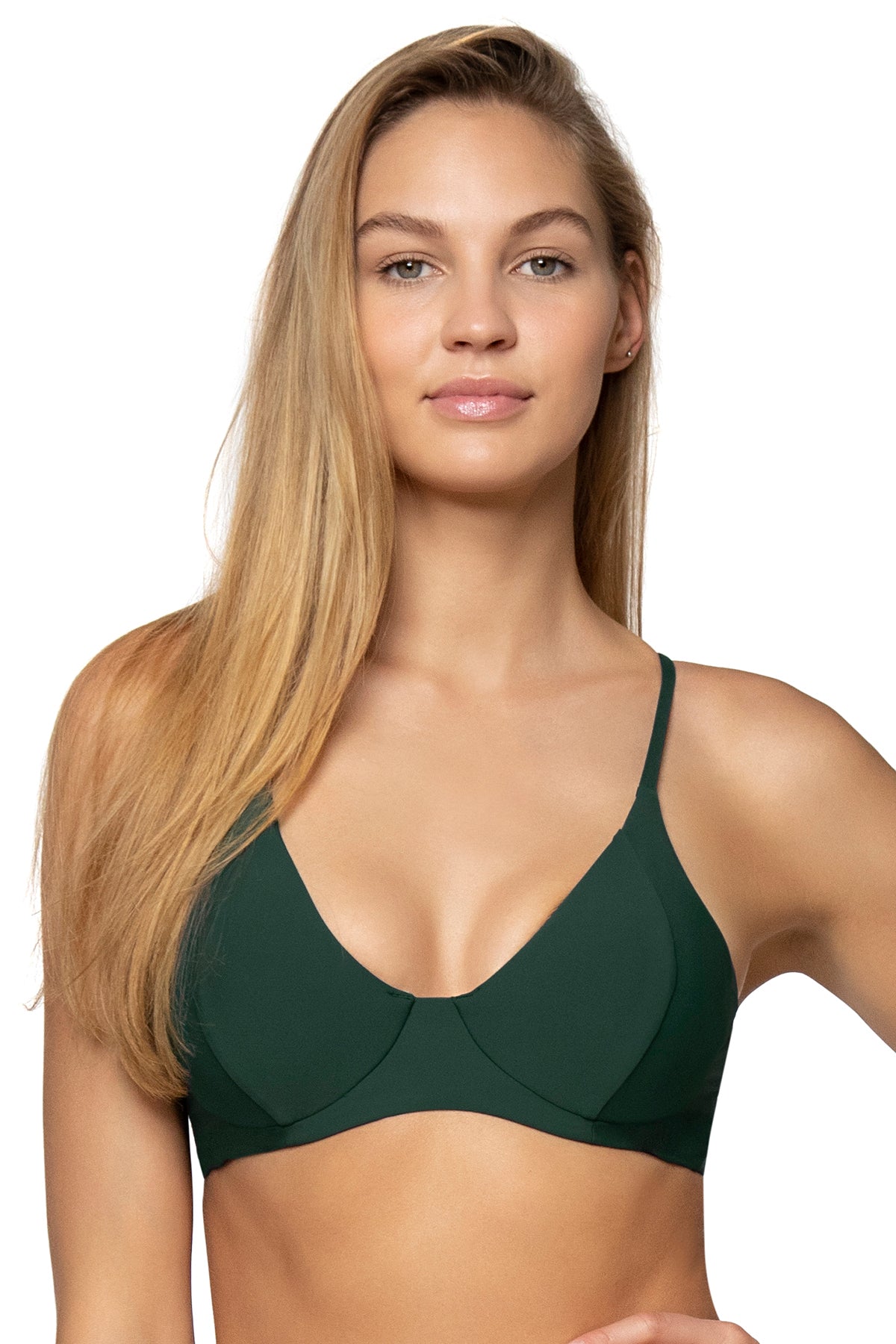 Maya Underwire Basil Push Up Bra - Comfortable Lace Bralette for Women - Perfect for Everyday Wear, Date Night & Special Occasions