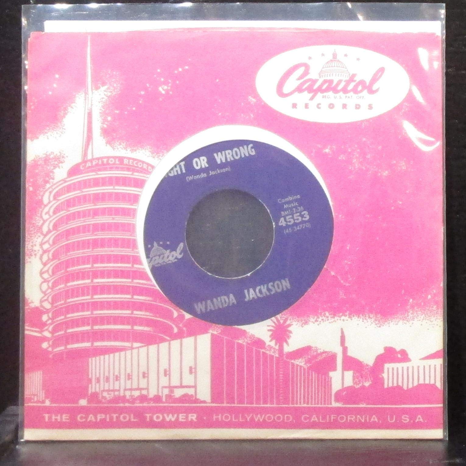 Wanda Jackson - Right Or Wrong / Funnel Of Love - Vintage 7