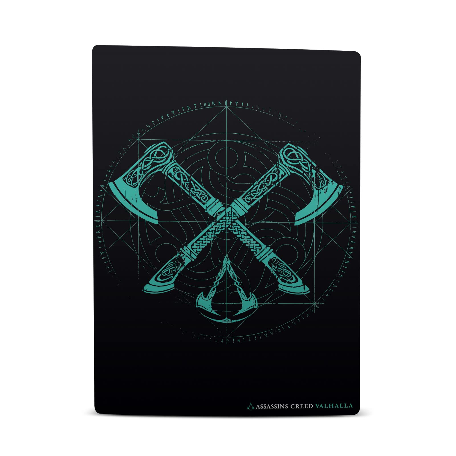 Officially Licensed Assassin's Creed Valhalla Dual Axes Vinyl Skin for PS5 Digital Edition - Gaming Decal Cover with Key Art Design | Perfect for PlayStation 5 Console Protection & Customization | Great Gift for Gamers & AC Fans