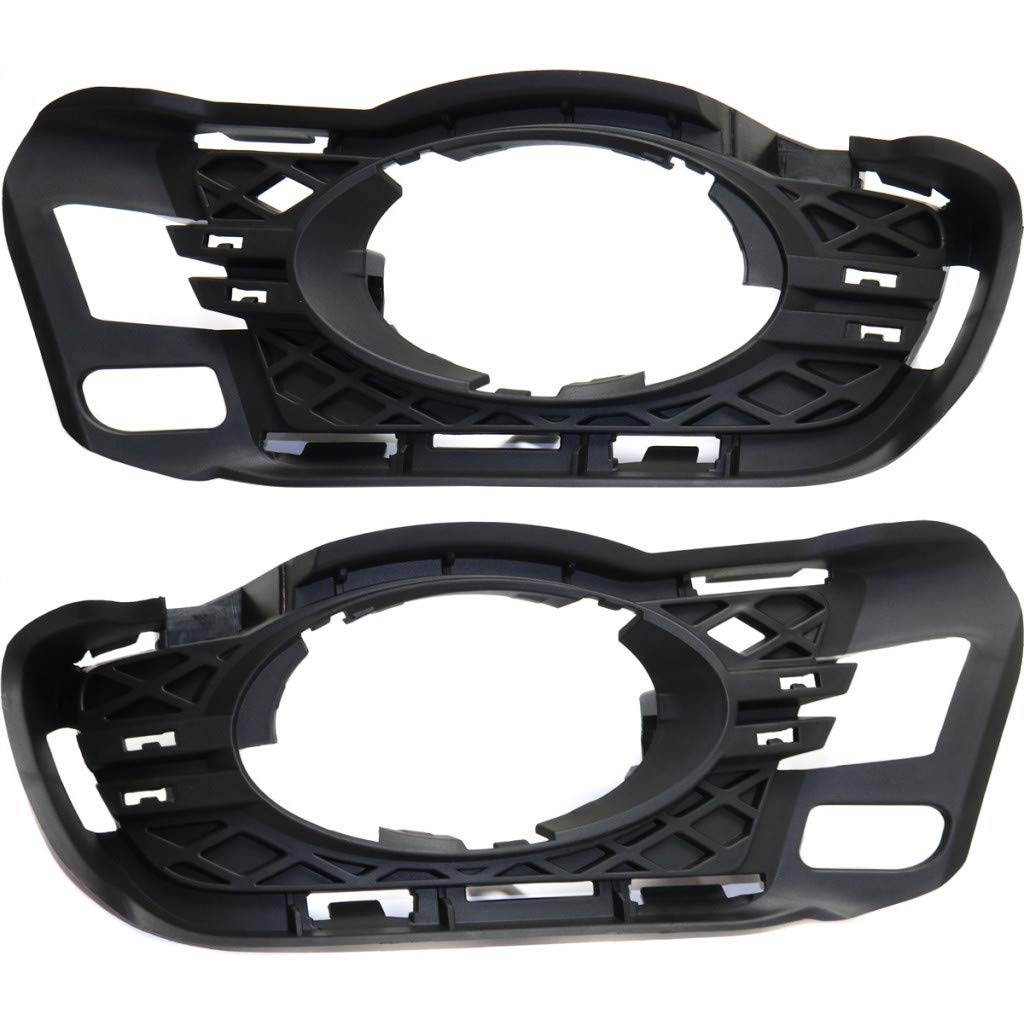 Mercedes-Benz C230 Fog Light Trim 2008-2009 Pair - Textured Black for Sport Pkg/Bi-HID Headlights | DOT/SAE Certified | Perfect Fit Upgrade