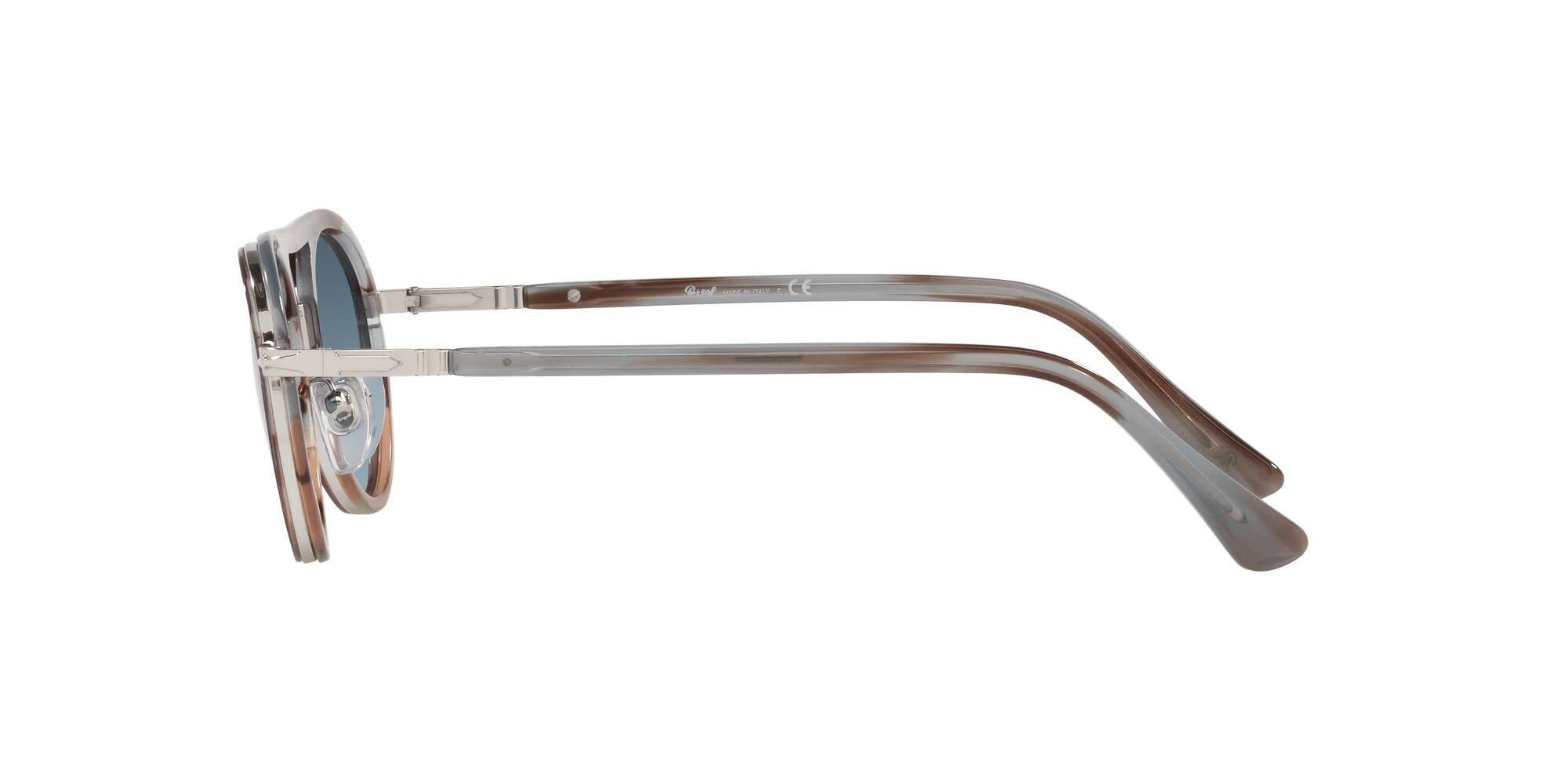 Persol PO2485S Round Polarized Sunglasses for Men & Women - UV Protection, Classic Retro Style - Perfect for Driving, Travel & Outdoor Activities