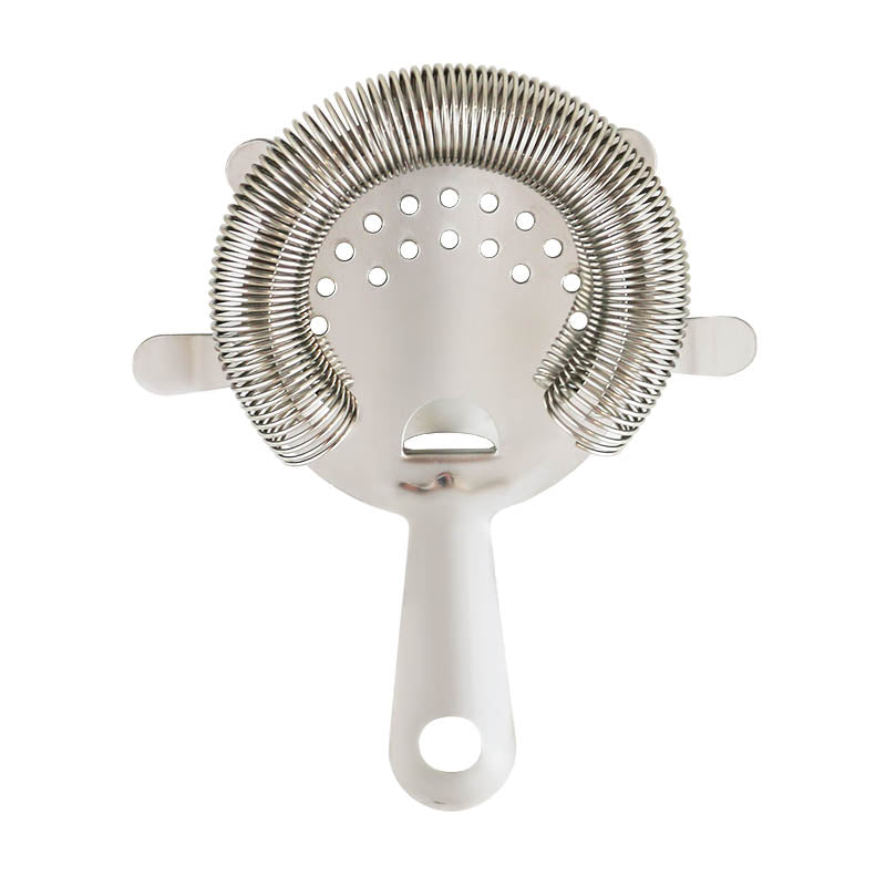 Premium 4-Prong Strainer with Tight Coil - Heavy Duty Kitchen Colander for Pasta, Vegetables & Fruits - Ideal for Draining, Washing & Food Prep