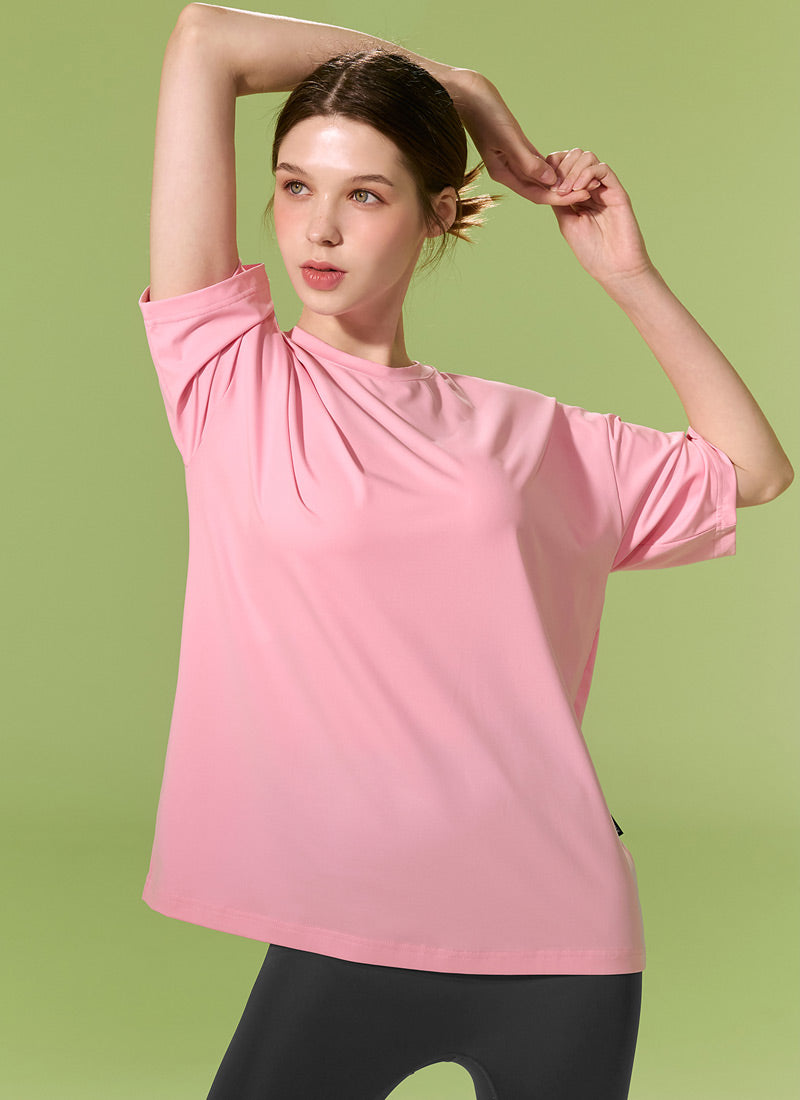 3-Pack Ice Feather Oversized Fit T-Shirts for Women - Soft & Comfortable Casual Tees for Everyday Wear, Lounge, and Street Style