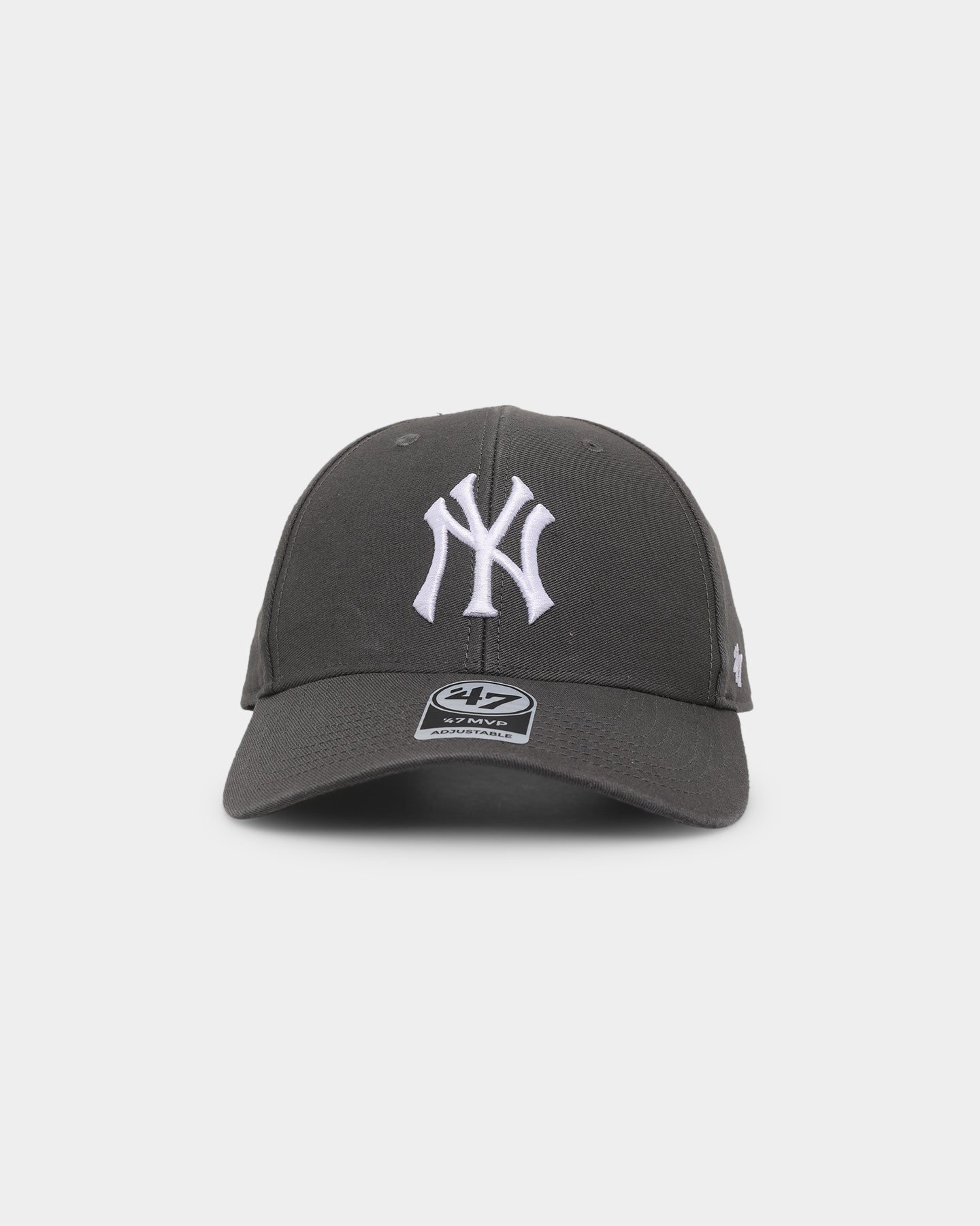 47 Brand New York Yankees Legend '47 MVP Strapback Hat - Charcoal Adjustable Snapback for Men & Women - Perfect for Baseball Games, Streetwear & Casual Outfits