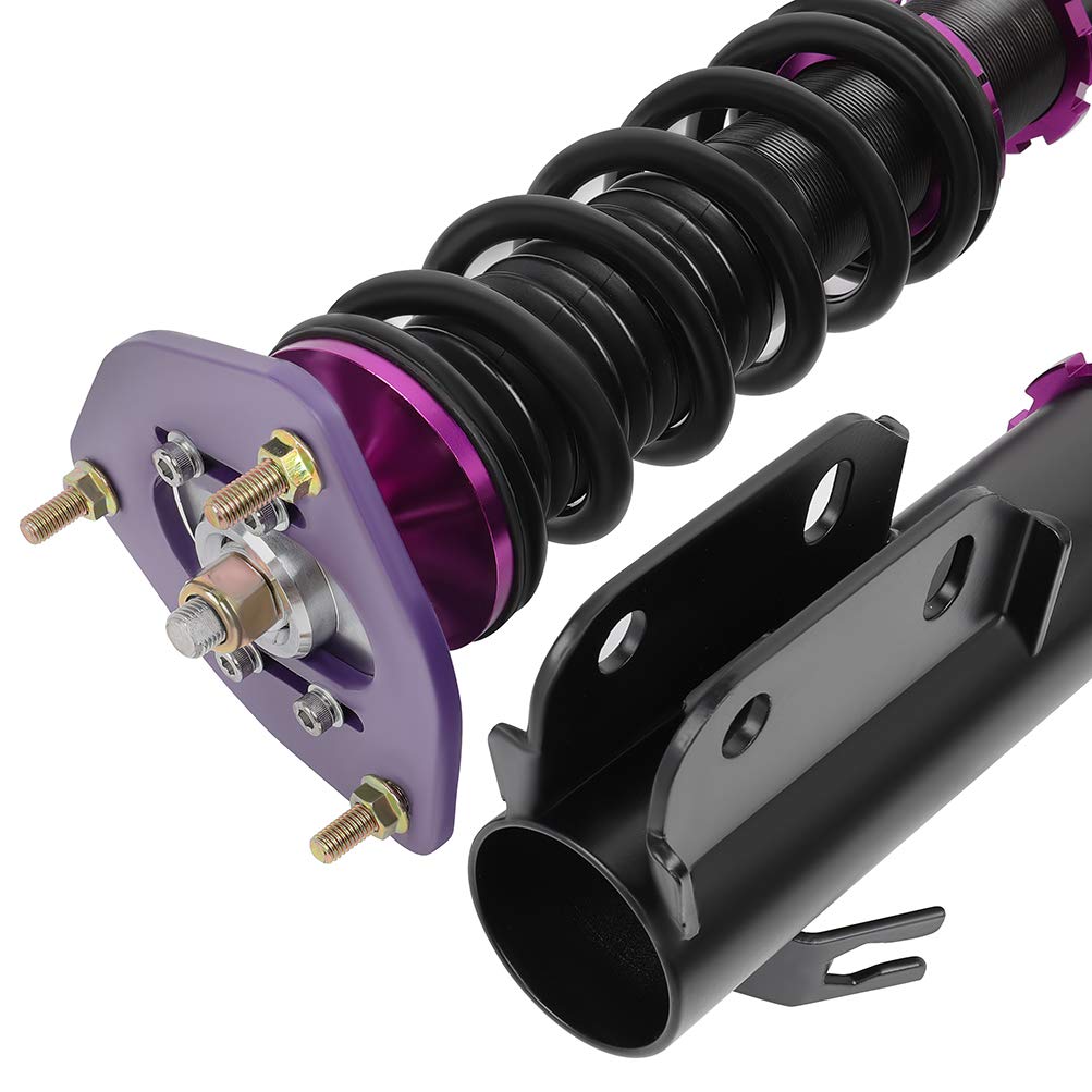 ROADFAR Coilovers Suspension Kit - Full Set of Shocks, Springs & Struts for 2005 Saab 9-2X & 2002-2007 Subaru Impreza - Purple - Perfect for Performance Tuning & Smooth Ride