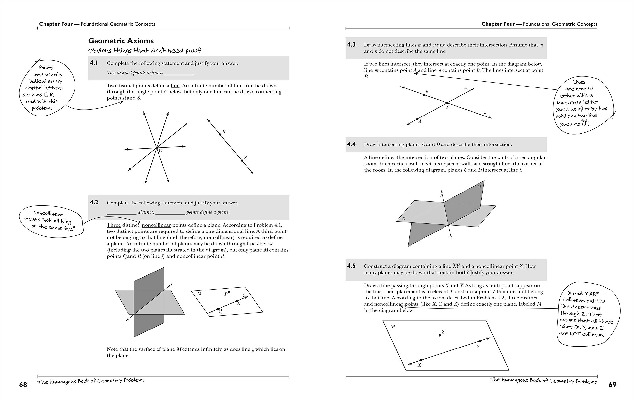 The Humongous Book of Geometry Problems - 1000+ Math Exercises with Solutions | Perfect for High School & College Students, Homeschooling & Self-Study | Humongous Books Series