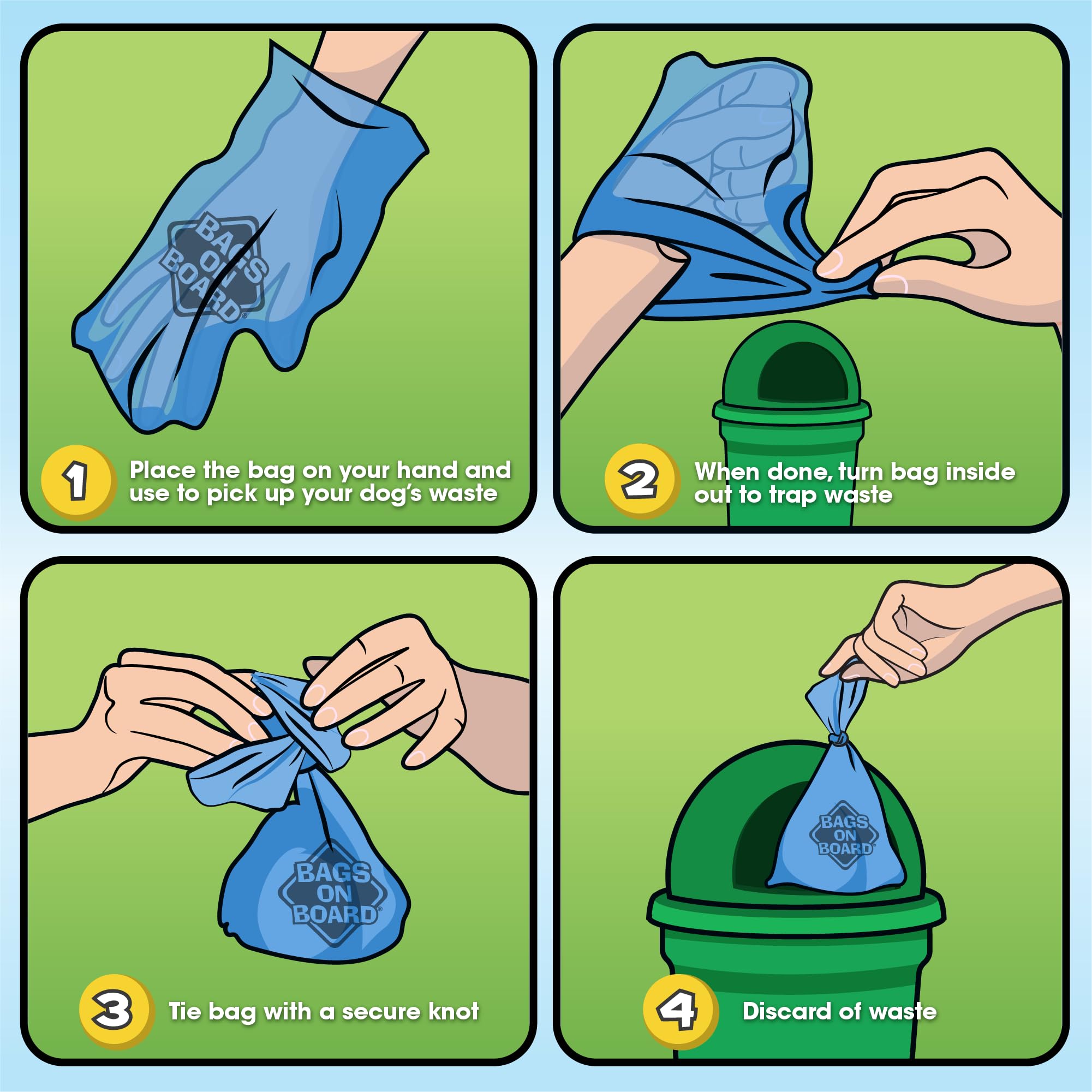 **Eco-Friendly Dog Poop Bags - 315 Count, 9x14 Inches, Extra Thick & Leak-Proof Dog Waste Bags for Clean Walks - Blue Pet Waste Bags for Dogs, Parks & Travel**