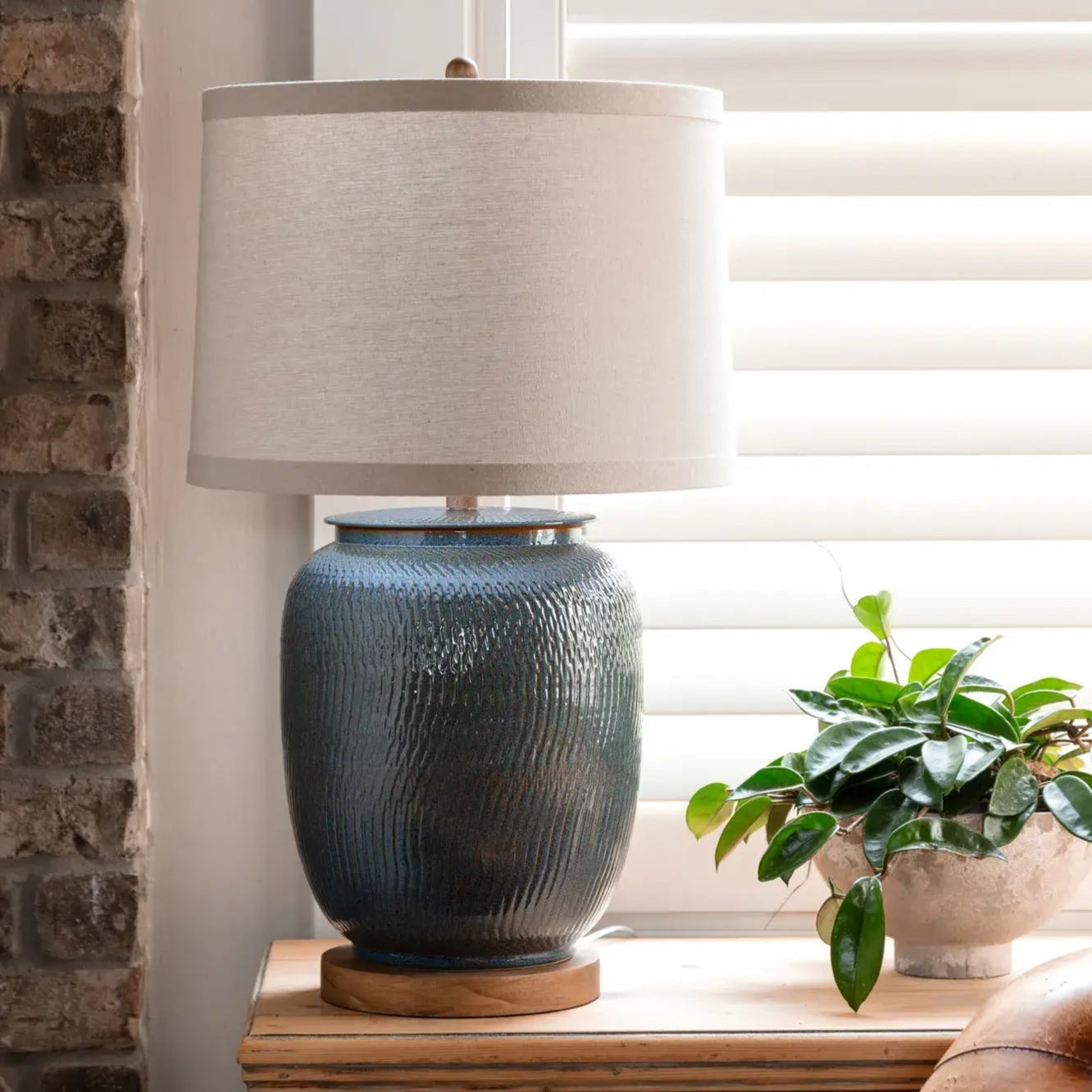 Blue Shoals Lamp Set - Modern LED Table Lamps for Bedroom & Living Room - Energy Saving Night Light with USB Port - Perfect for Reading, Decor and Ambient Lighting