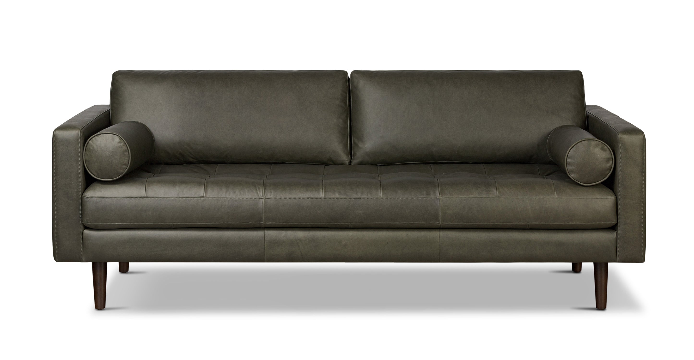 Premium Napa Leather Sofa - Modern Luxury Living Room Furniture for Home & Office - Perfect for Relaxing, Entertaining & Stylish Decor