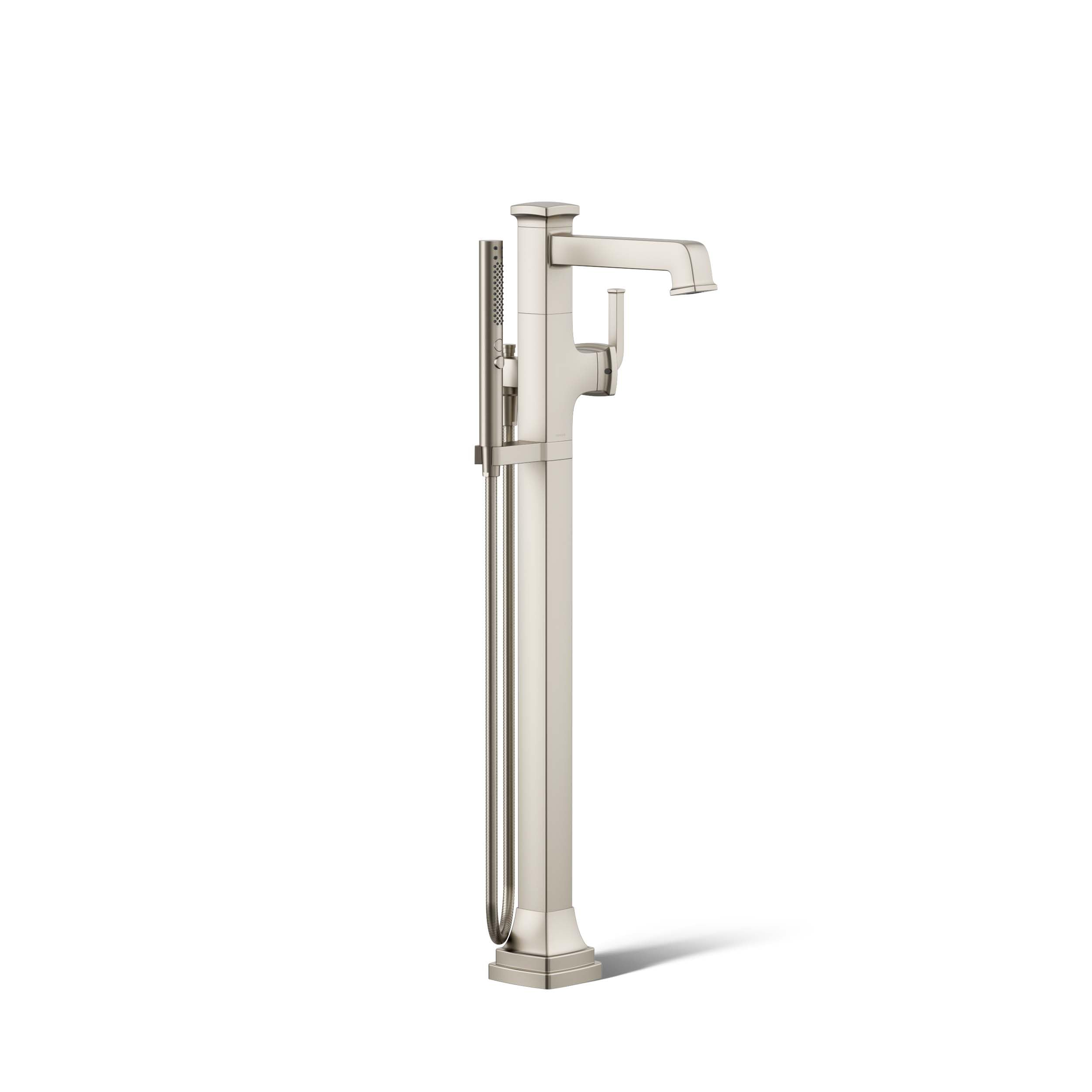 KOHLER RIFF® Freestanding Bathroom Faucet Trim - Modern Matte Black Bathroom Sink Faucet for Vanity & Luxury Spa Decor