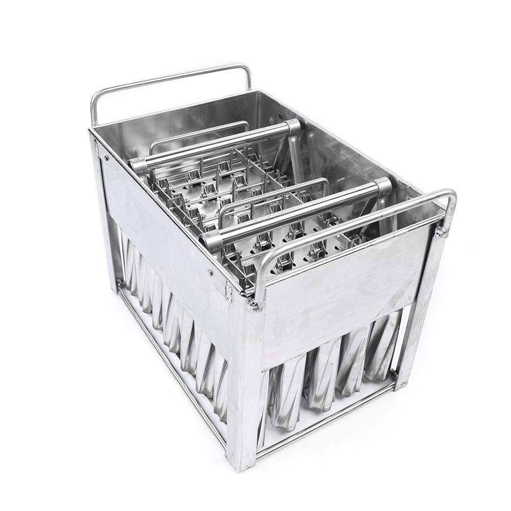 40-Piece Stainless Steel Popsicle Molds - Food-Grade, Reusable & Fast Freezing for Homemade Ice Pops - Perfect for Summer Treats, Parties, and Commercial Use