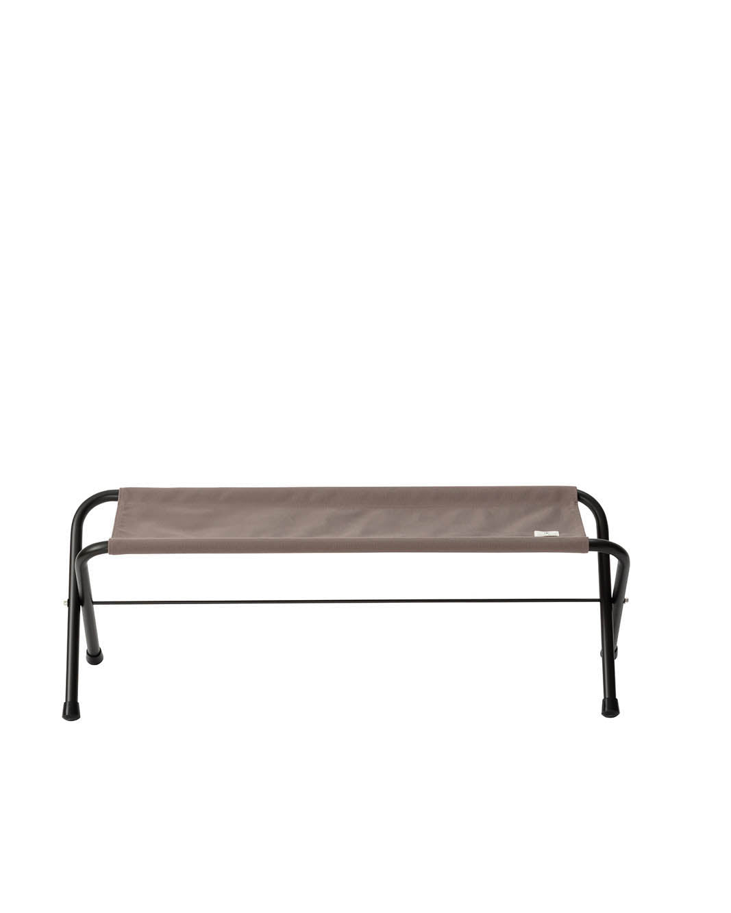 Gray Folding Bench - Lightweight & Portable Outdoor/Indoor Seat for Patio, Garden, Camping & Picnics - Sturdy Metal Frame with Weather-Resistant Coating
