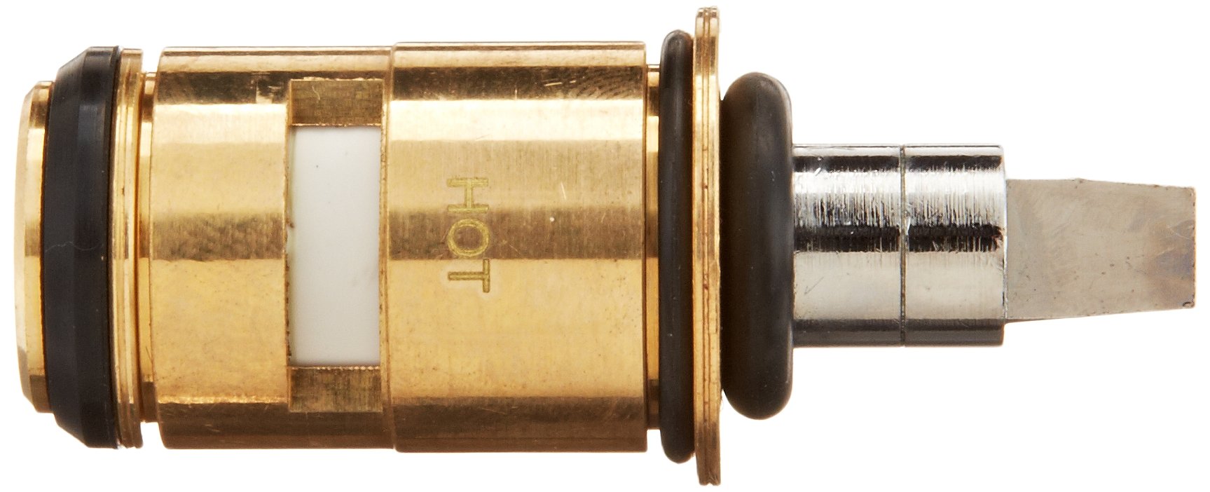 Elkay Ceramic Short Stem Cartridge for Faucets - Multi-Turn Hot Water Left Hand Handle - Perfect for Kitchen & Bathroom Sink Repairs and Replacements