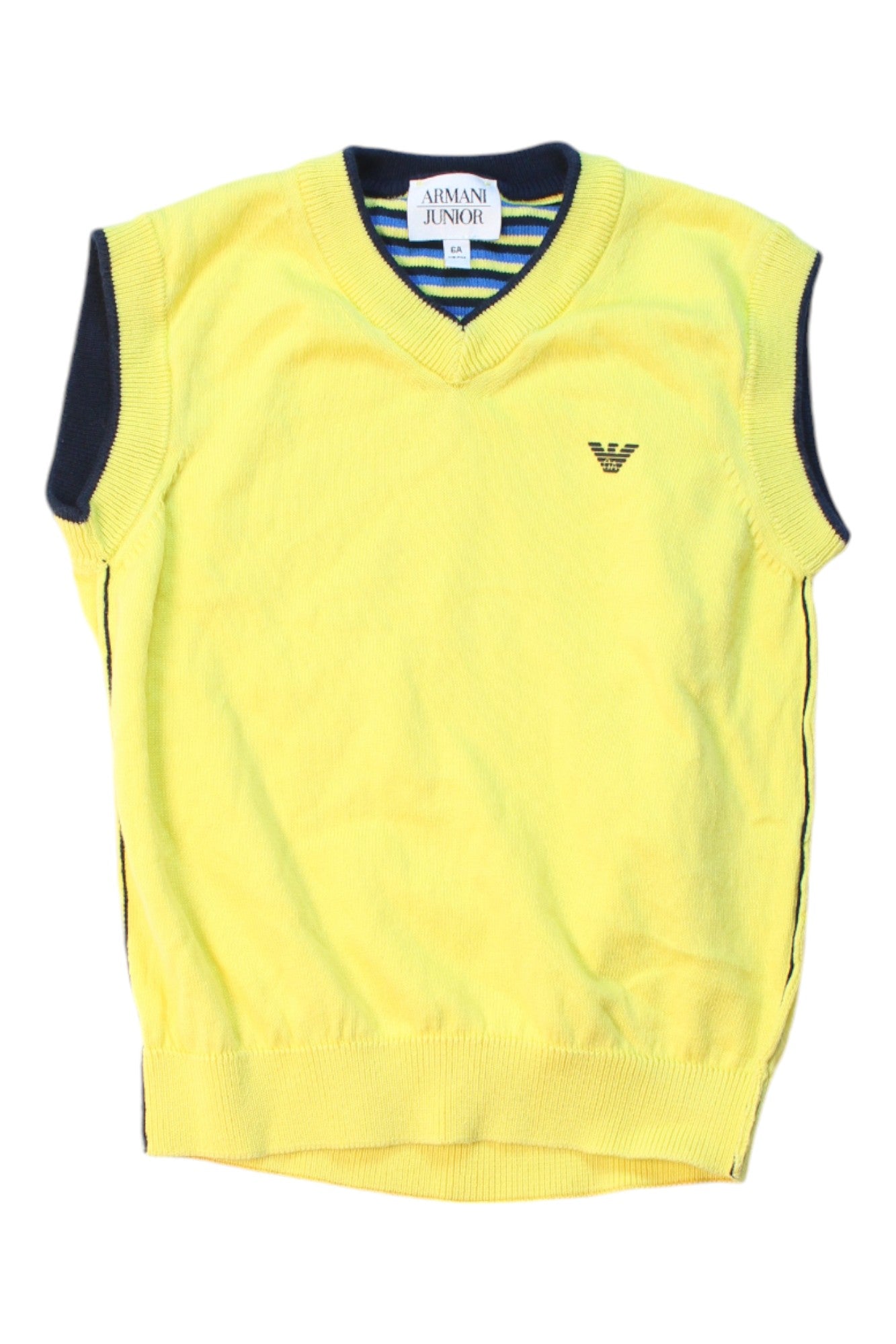 Armani Kids' Knit Sweater Vest for Boys Size 6T - Warm & Stylish Winter Layering for School & Outdoor Activities