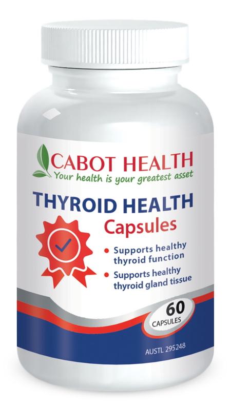 Cabot Thyroid Health Supplement - Supports Thyroid Function, Metabolism & Energy - Natural Iodine & Selenium for Hormone Balance - Ideal for Hypothyroidism & Hashimoto's (60 Capsules) - Boost Energy & Vitality for Active Lifestyles