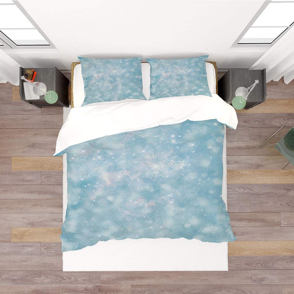 DERFG Queen Size Duvet Cover Set - 3 Piece Abstract Colorful Art Printed Bed Sheets, Ultra Soft Microfiber, Machine Washable (220x240cm) for Bedroom Decor & Guest Room Comfort