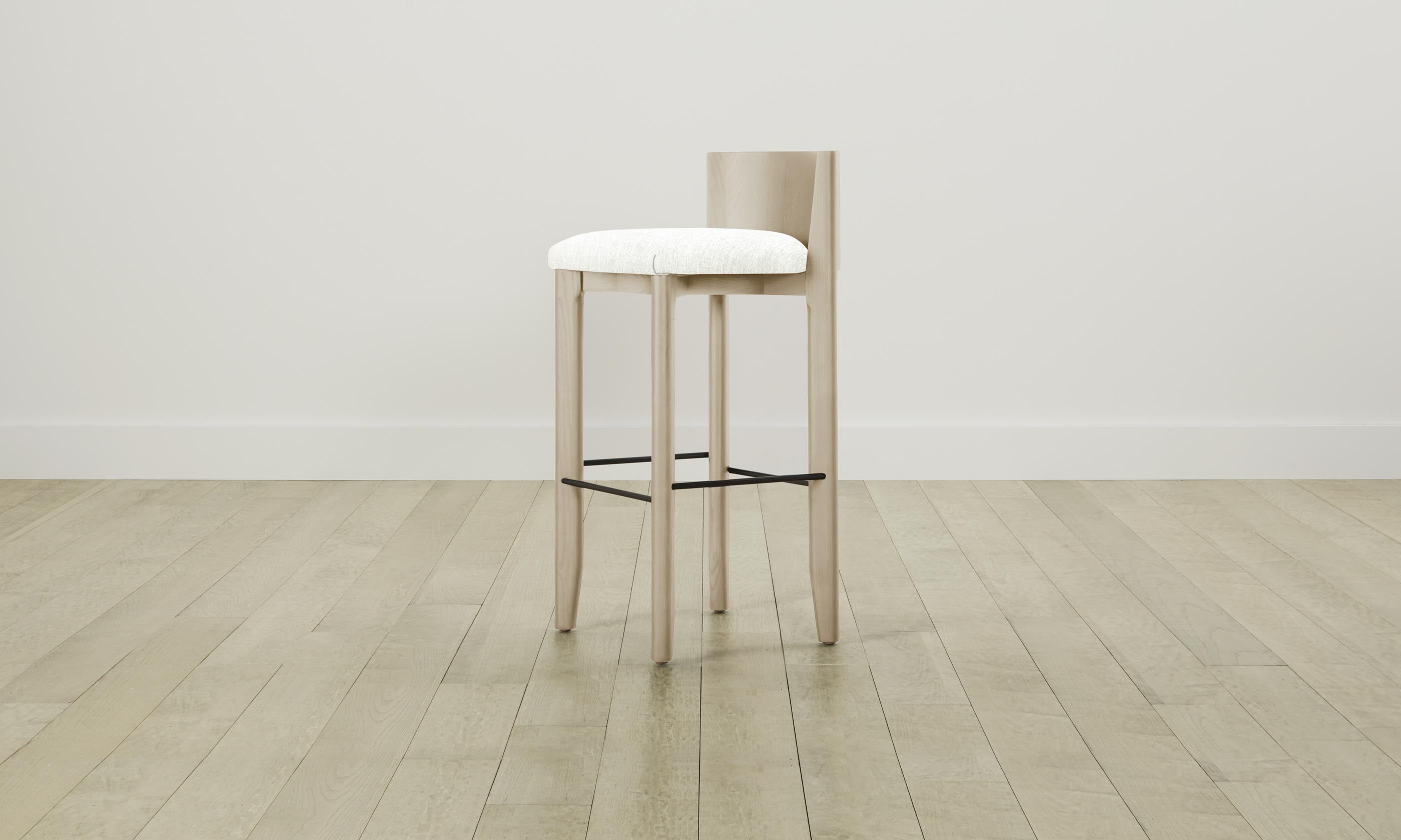 Premium Delancey Bar & Counter Stool with Performance Tweed Upholstery - Modern Kitchen Island & Home Bar Seating for Comfortable Dining & Entertaining