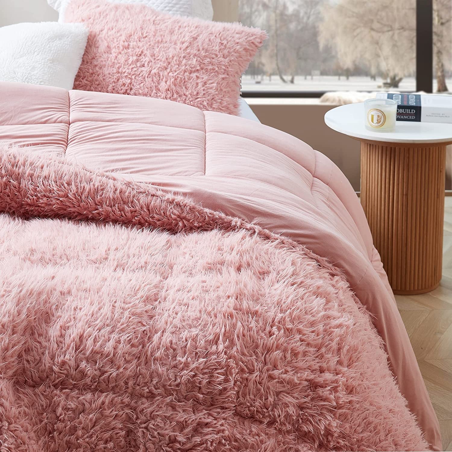 Byourbed Queen of Sleep - Coma Inducer® Oversized Twin XL Comforter - Silver Pink | Ultra Soft Luxury Bedding for Adults & Teens | Perfect for Bedrooms, Dorms & Guest Rooms
