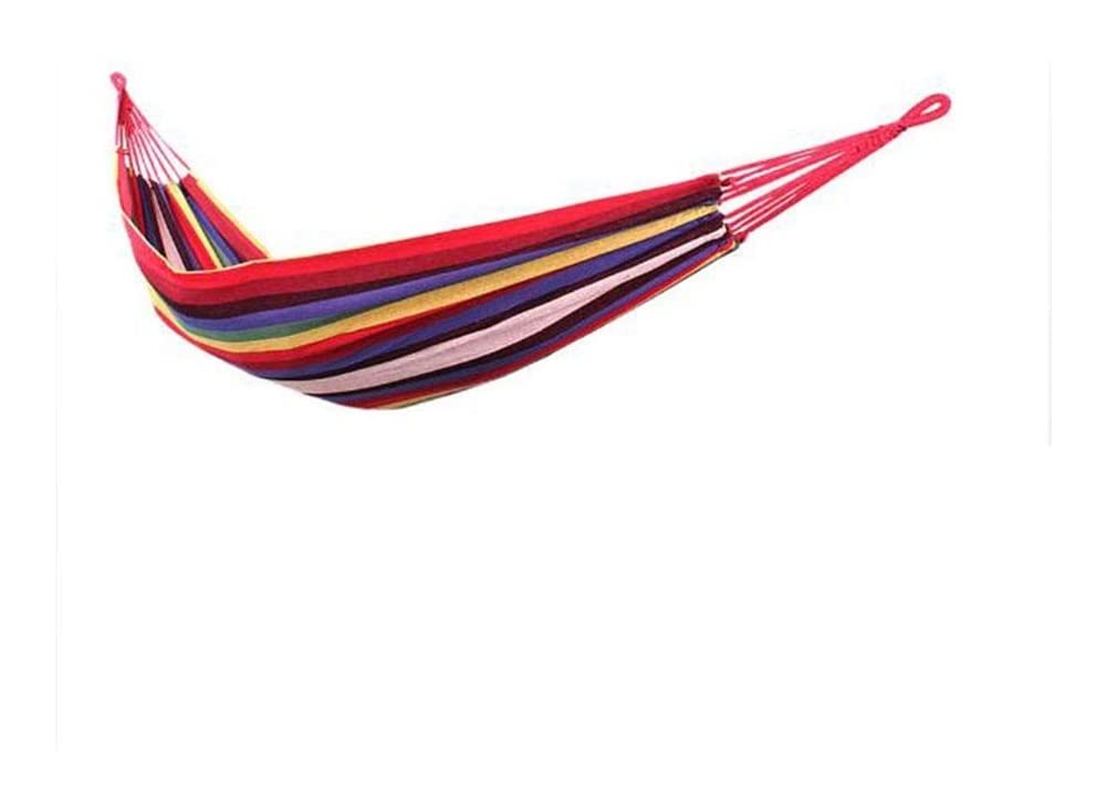 FEXMOS Portable Camping Hammock - Heavy Duty Canvas Swing Bed for Indoor/Outdoor Use - Perfect for Backyard, Garden, Porch & Travel Adventures