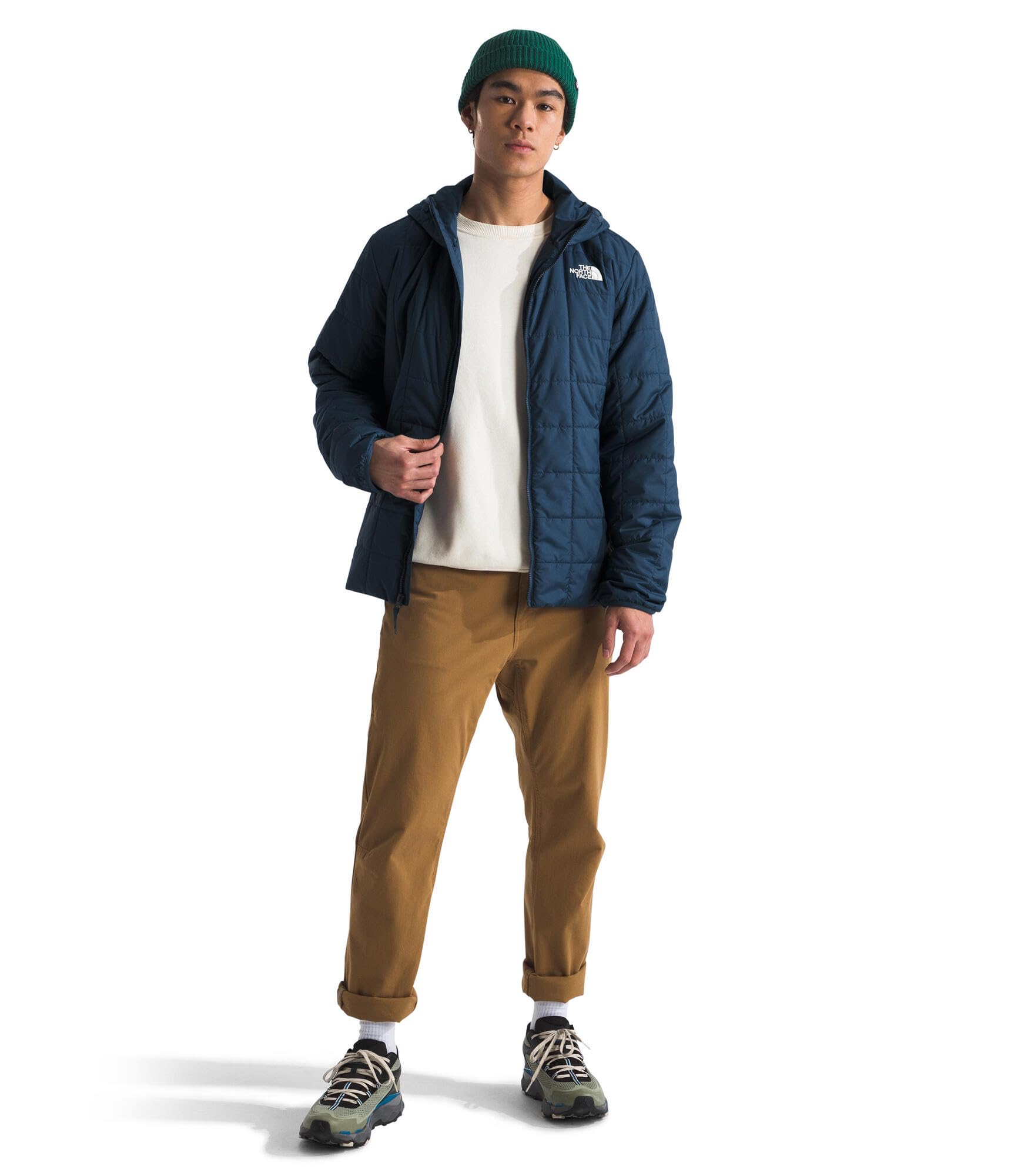 THE NORTH FACE Men's Insulated Hoodie Jacket - Waterproof Winter Coat for Hiking, Camping & Outdoor Activities