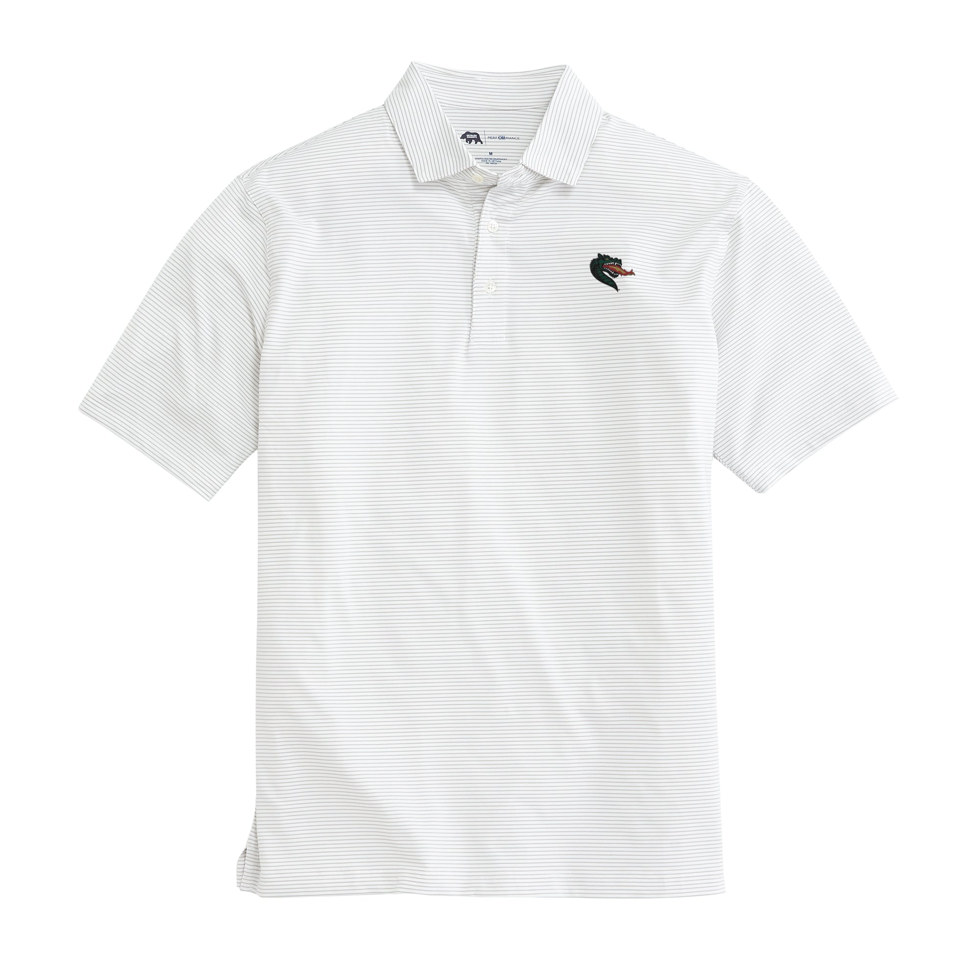 Birdie Stripe UAB Performance Polo Shirt for Men - Moisture-Wicking Golf & Tennis Shirt with UV Protection - Perfect for Sports, Outdoor Activities & Casual Wear