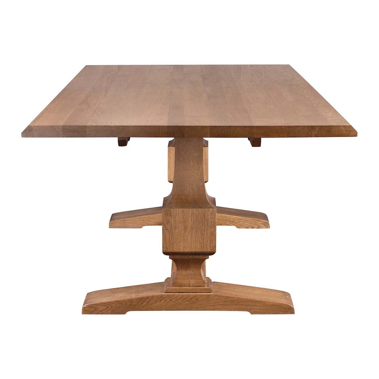 St. Lawrence Trestle Table - Solid Wood Dining Table for Farmhouse & Rustic Decor | Perfect for Dining Room, Kitchen, or Outdoor Entertaining